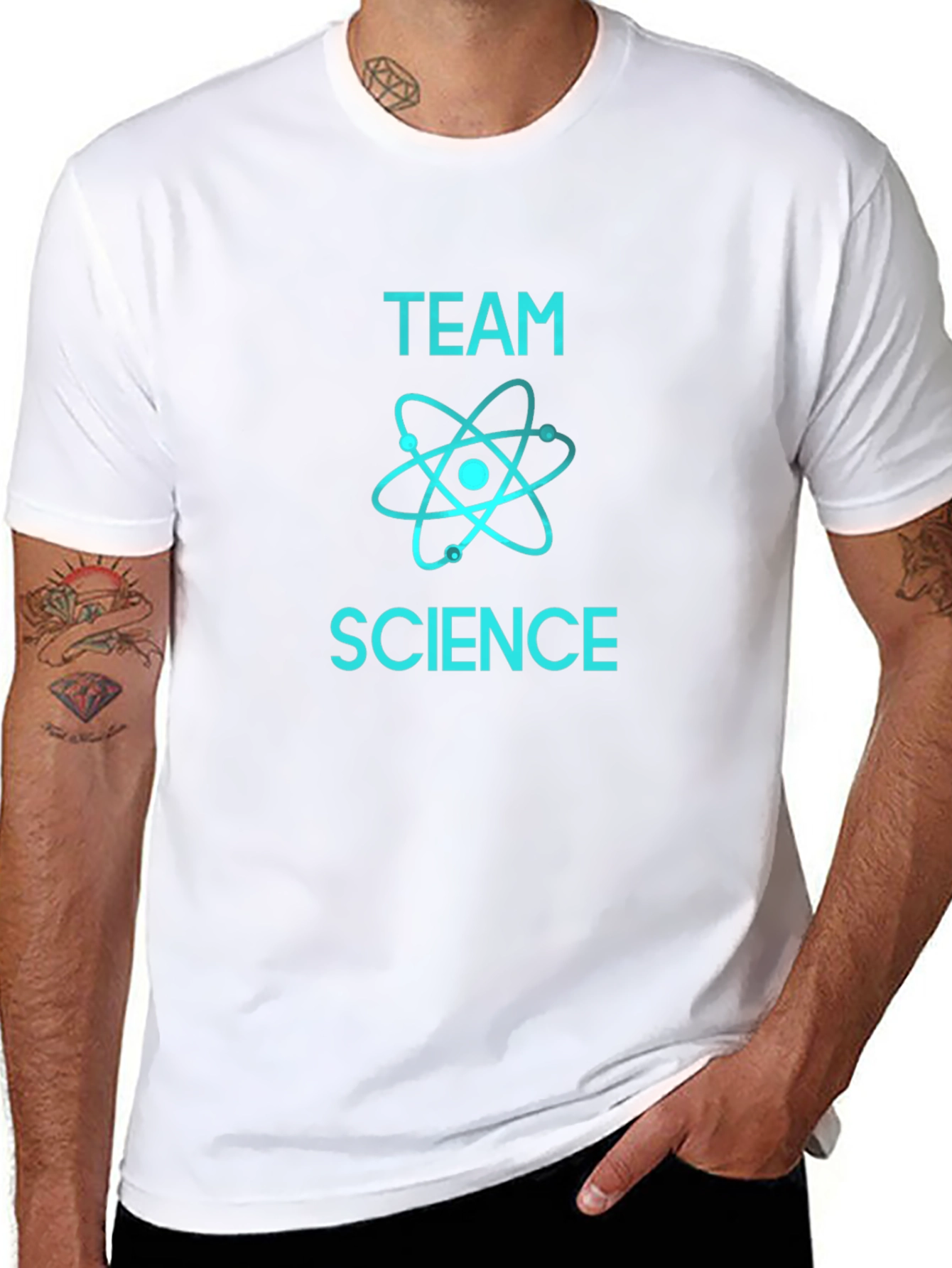 Team Science Graphic Tee - Cool Black T-Shirt