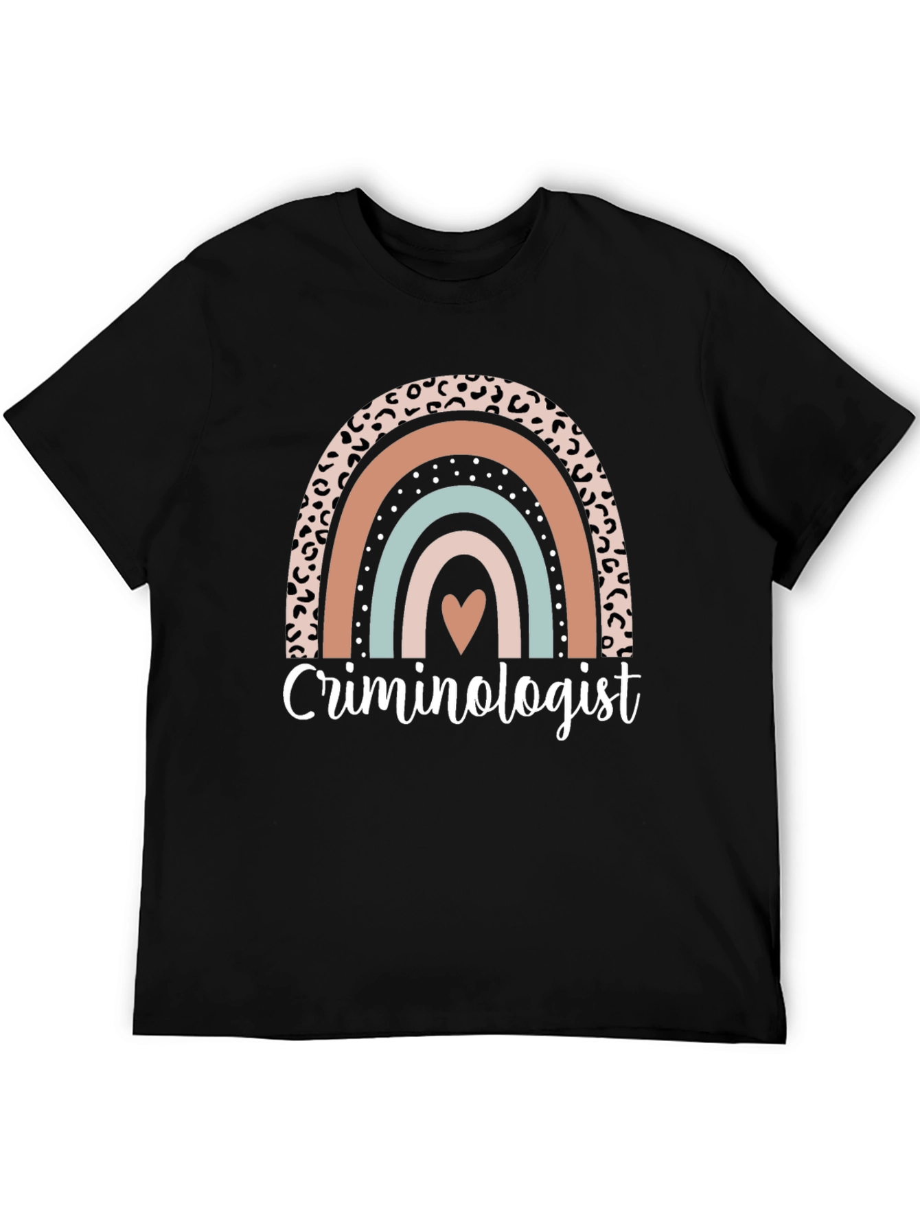Criminologist Rainbow Graphic T-Shirt