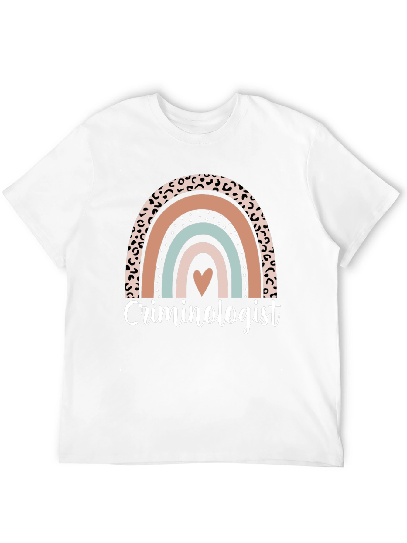 Criminologist Rainbow Graphic T-Shirt