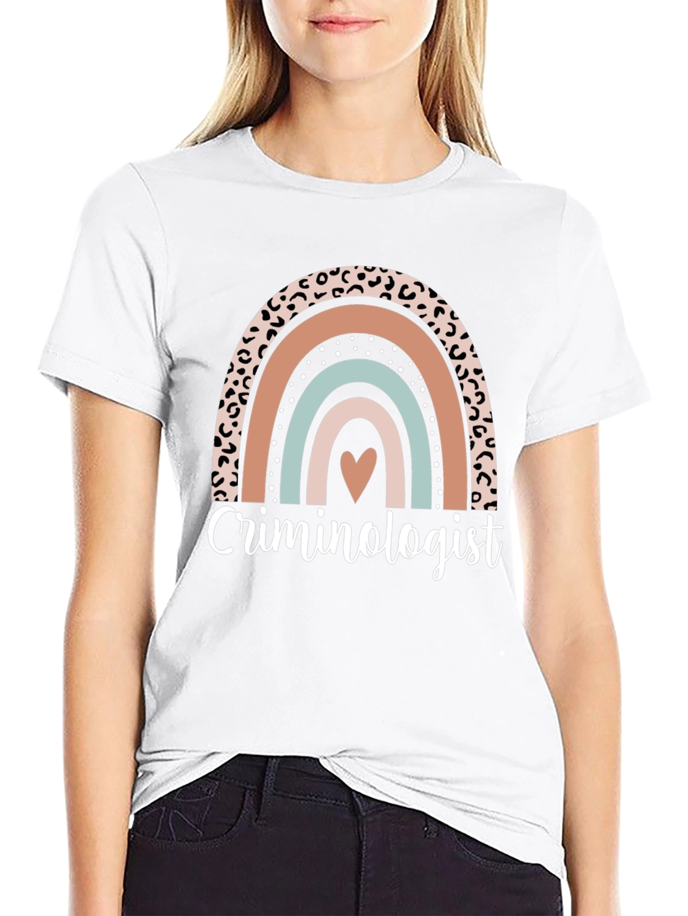 Criminologist Rainbow Graphic T-Shirt