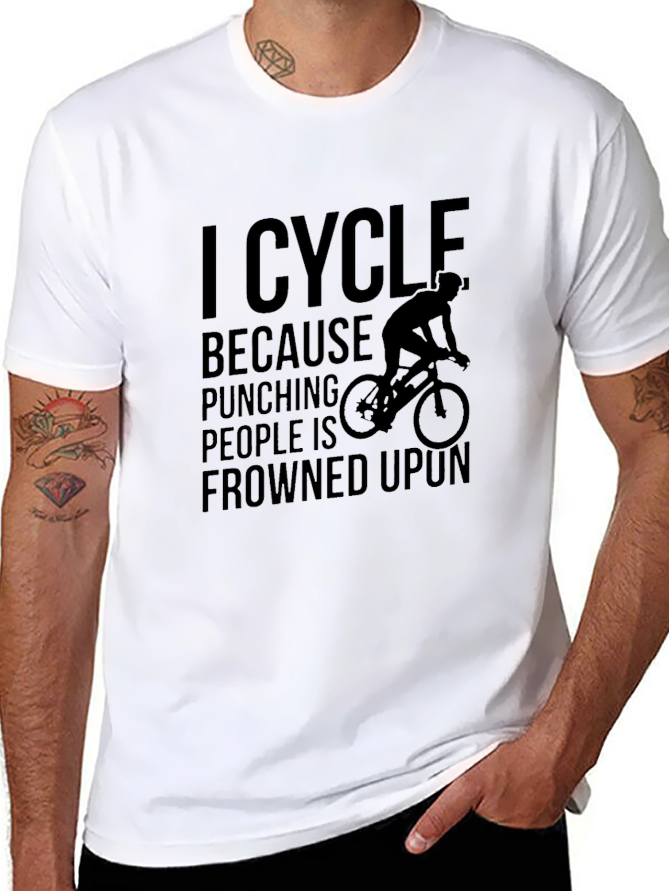 I Cycle Funny Graphic T-Shirt - Cycling Humor