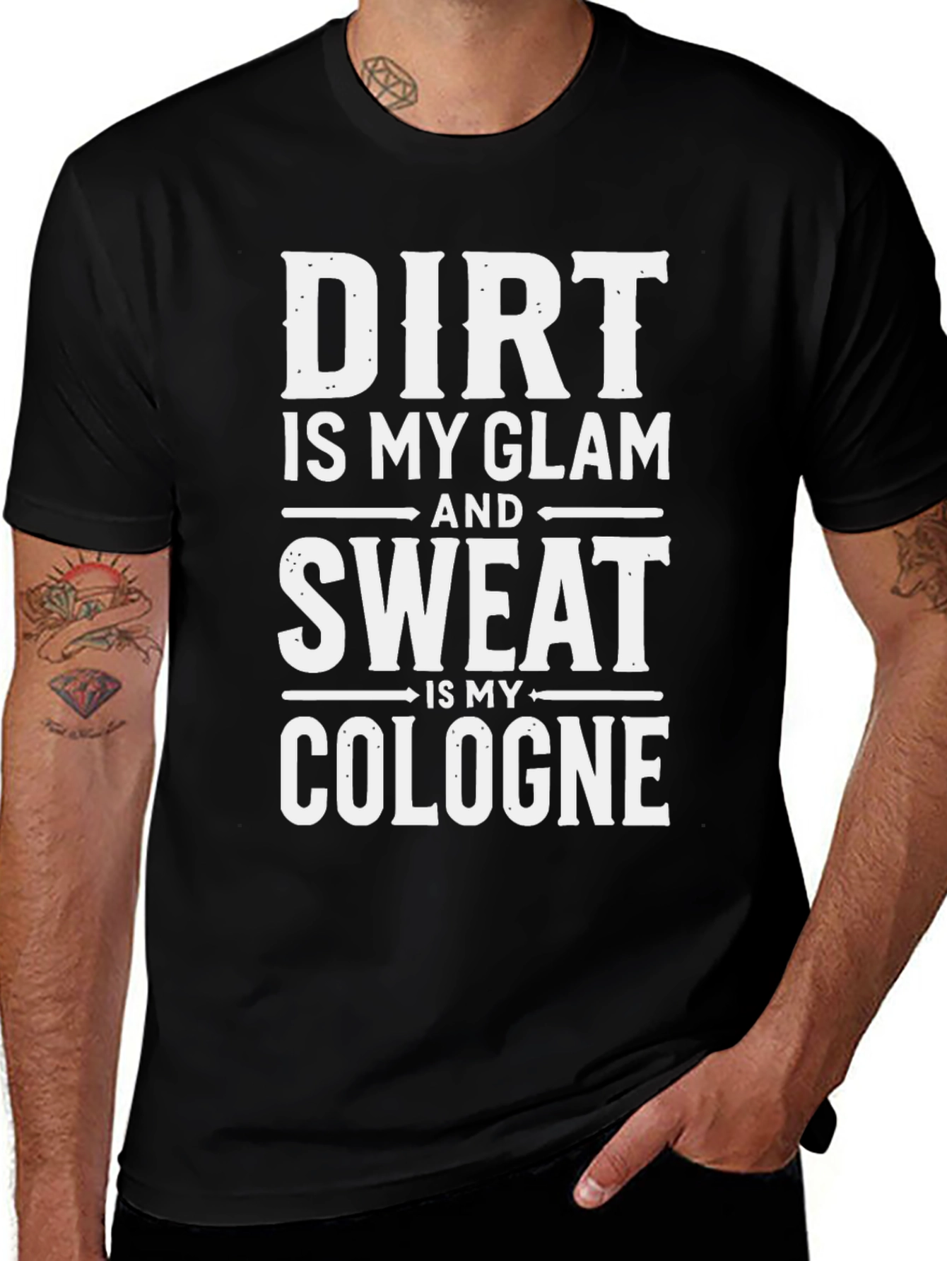 Dirt Is My Glam Funny Graphic T-Shirt