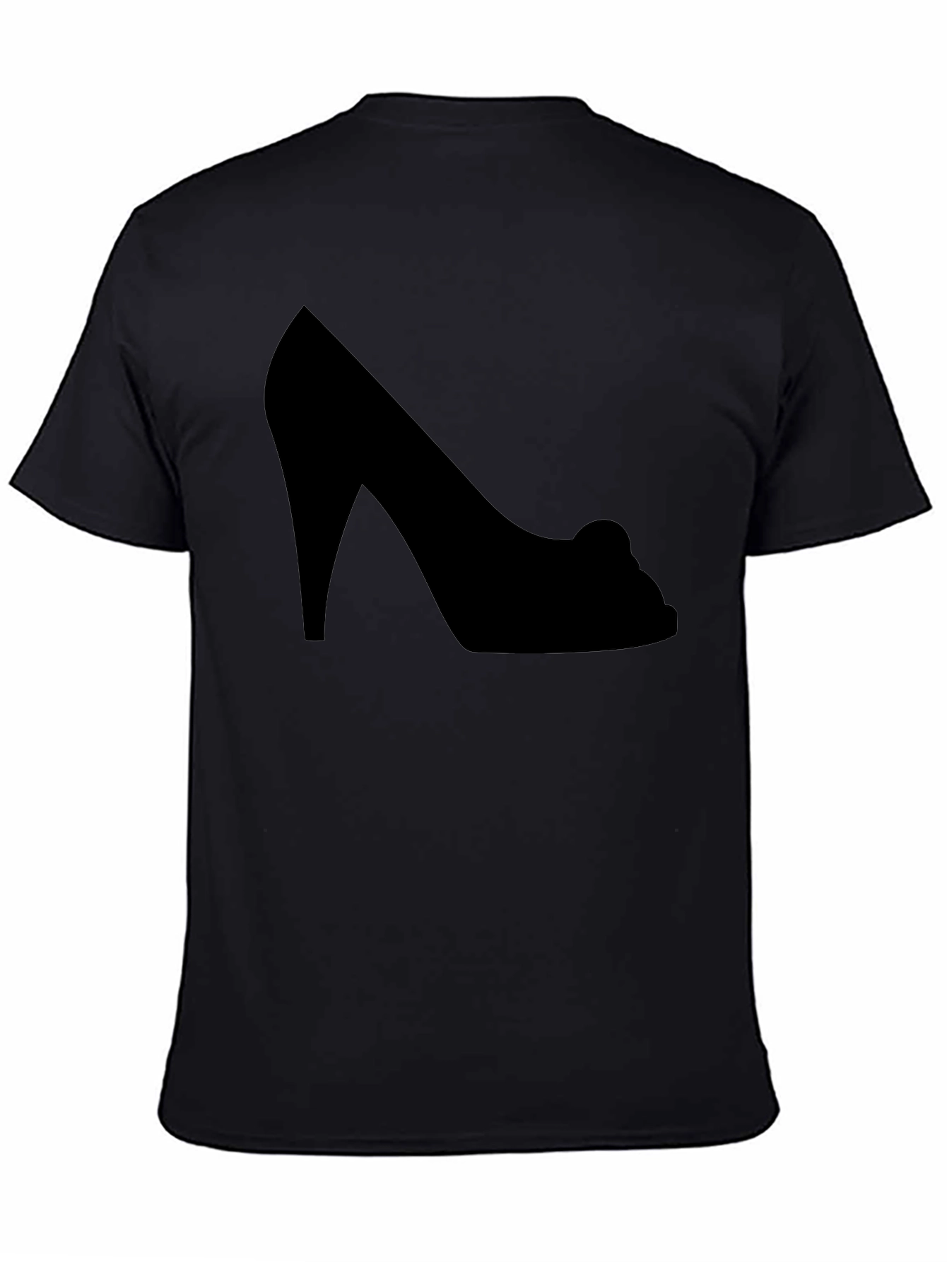 High Heel Silhouette Black Graphic Tee