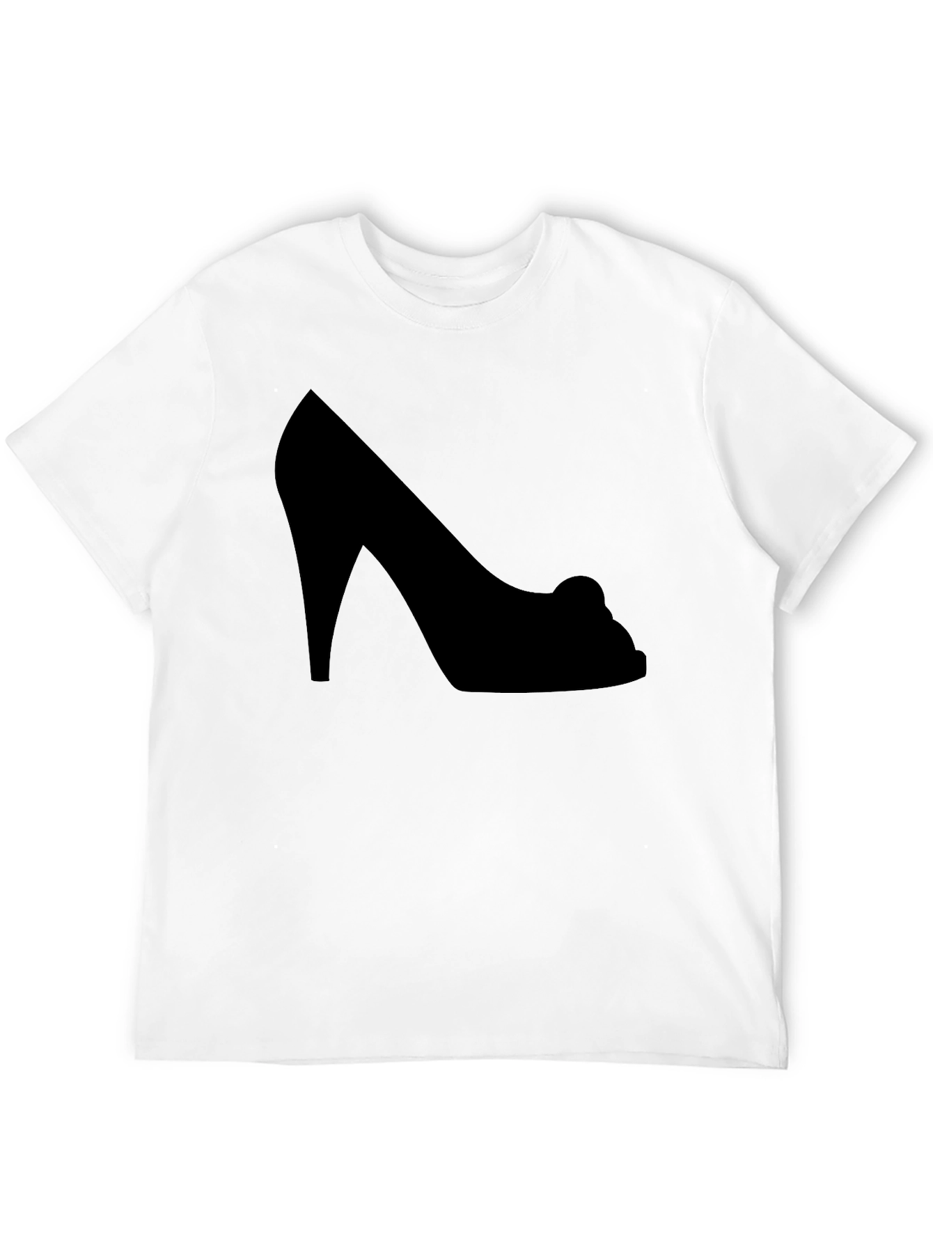High Heel Silhouette Black Graphic Tee