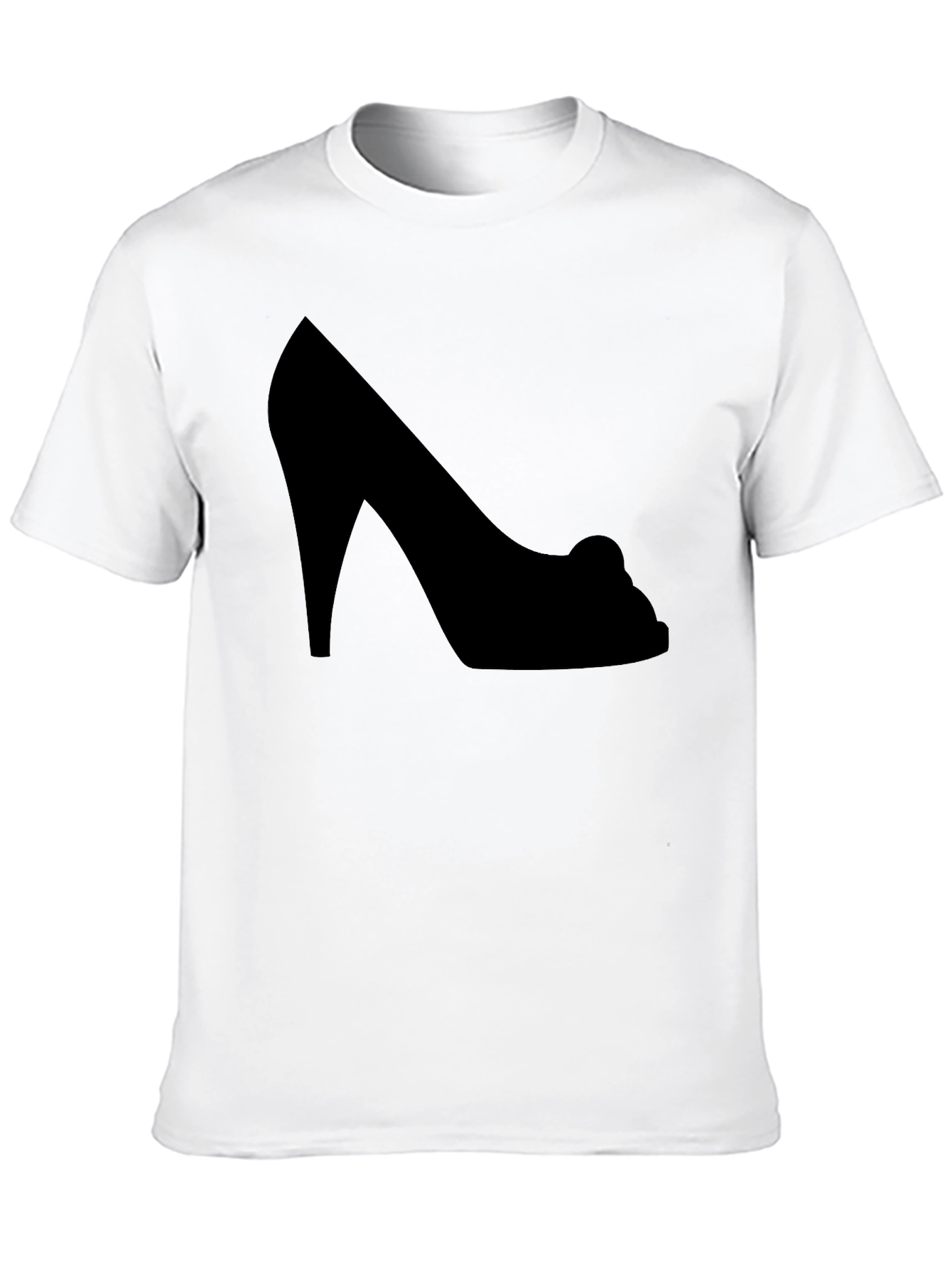 High Heel Silhouette Black Graphic Tee