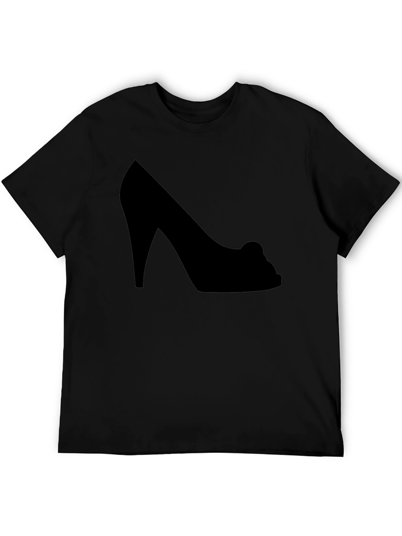 High Heel Silhouette Black Graphic Tee