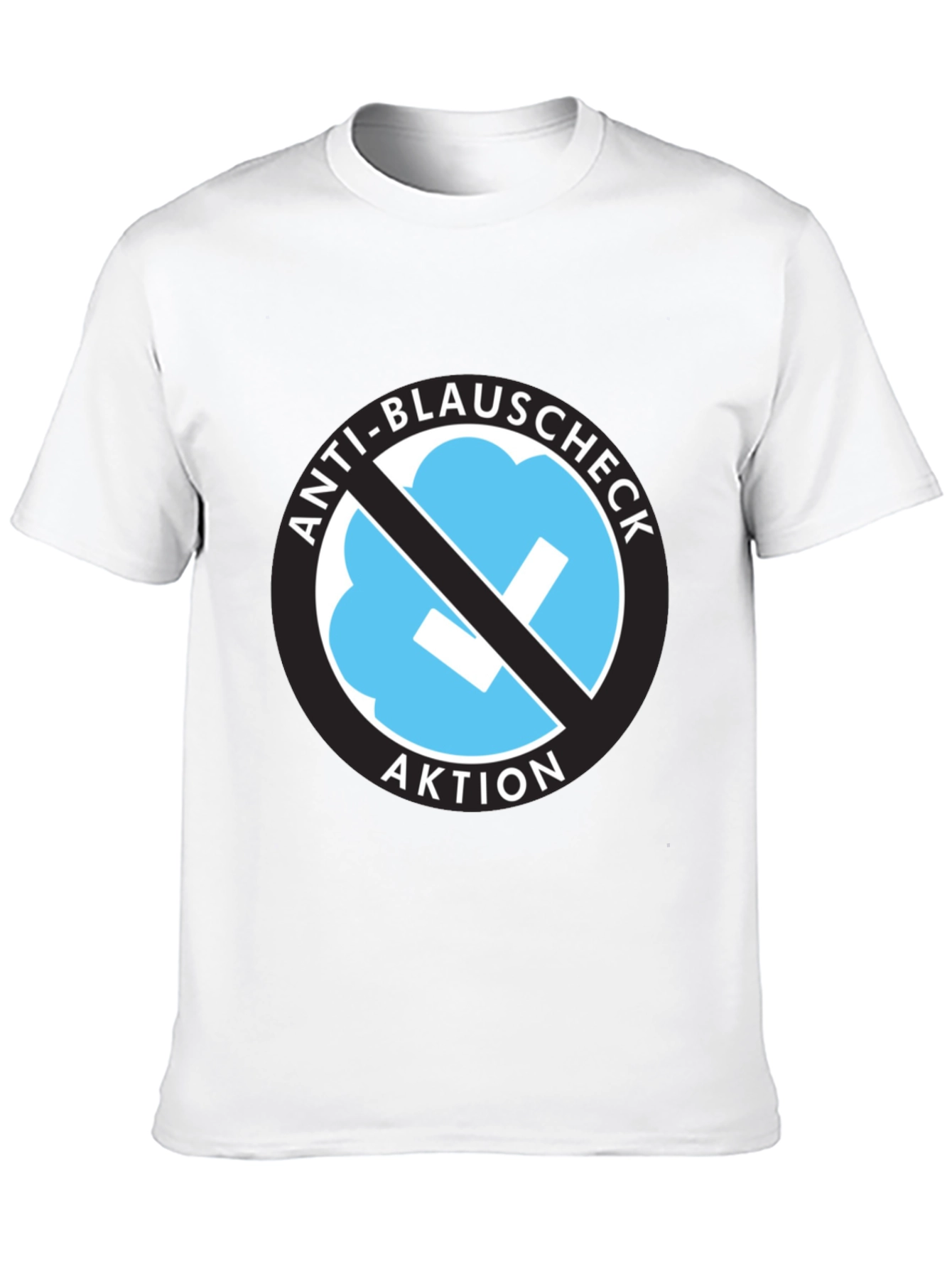 Anti-Blauschcheck Aktion Black T-Shirt