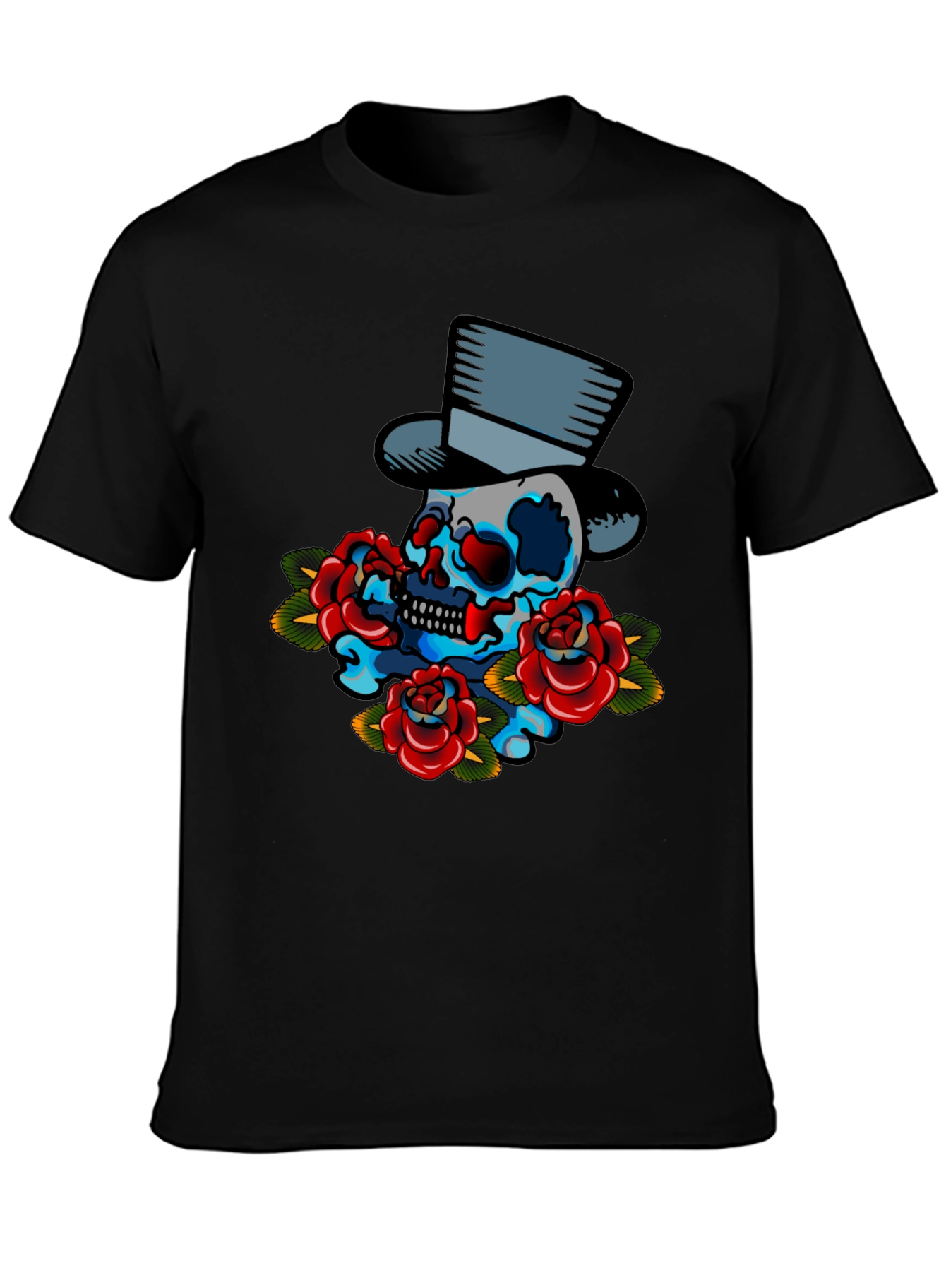 Skull & Roses Graphic T-Shirt