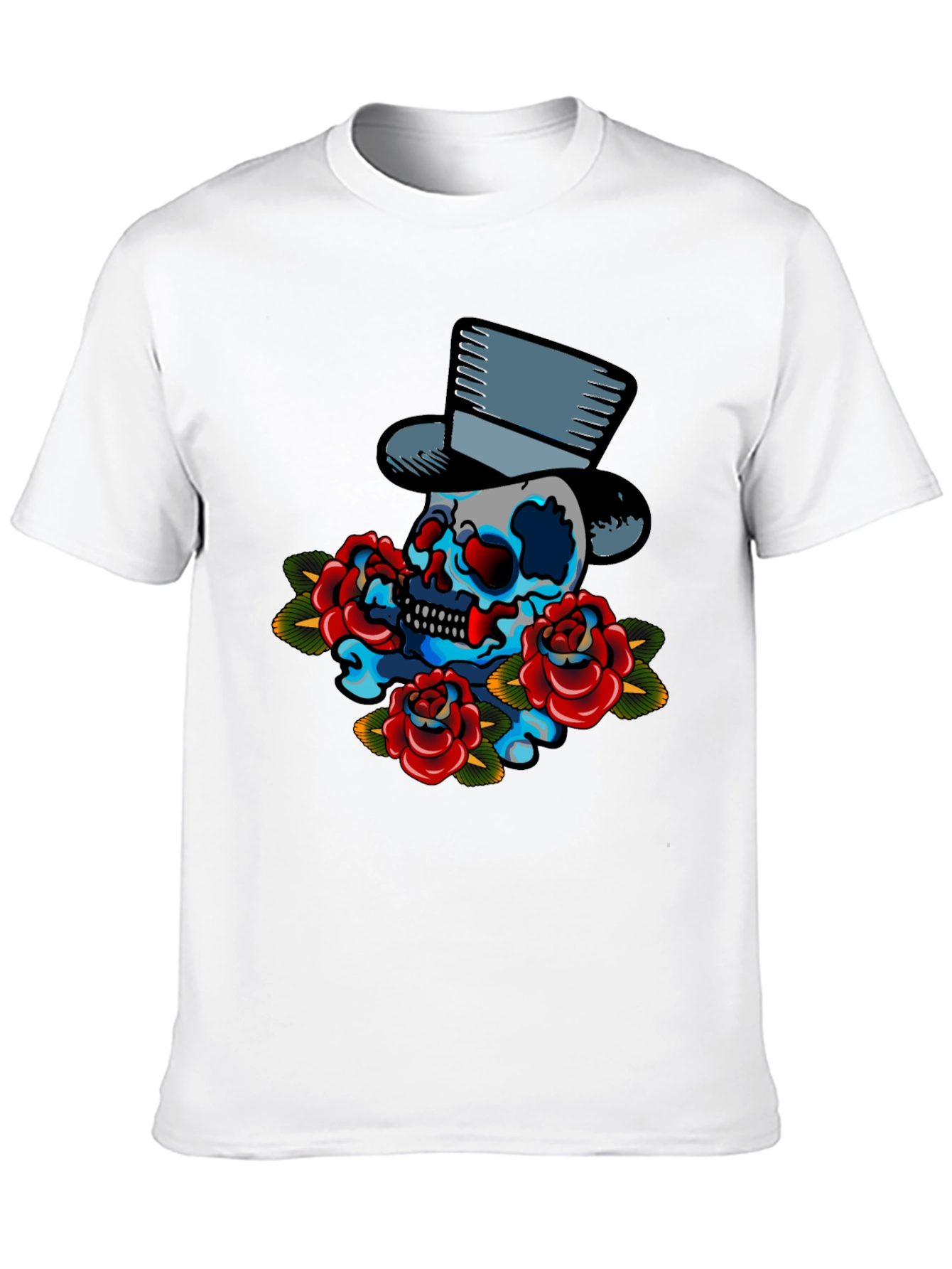 Skull & Roses Graphic T-Shirt
