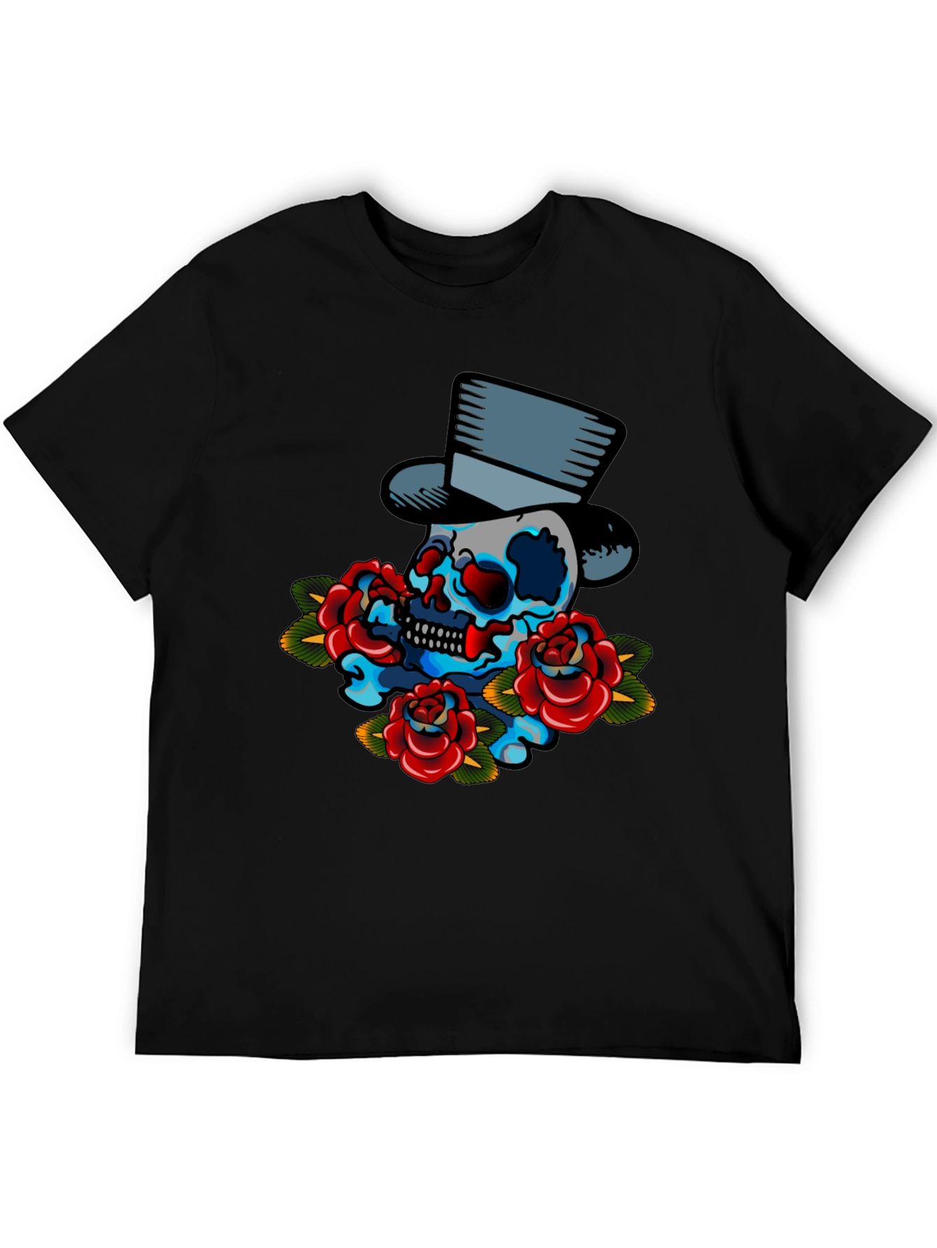 Skull & Roses Graphic T-Shirt