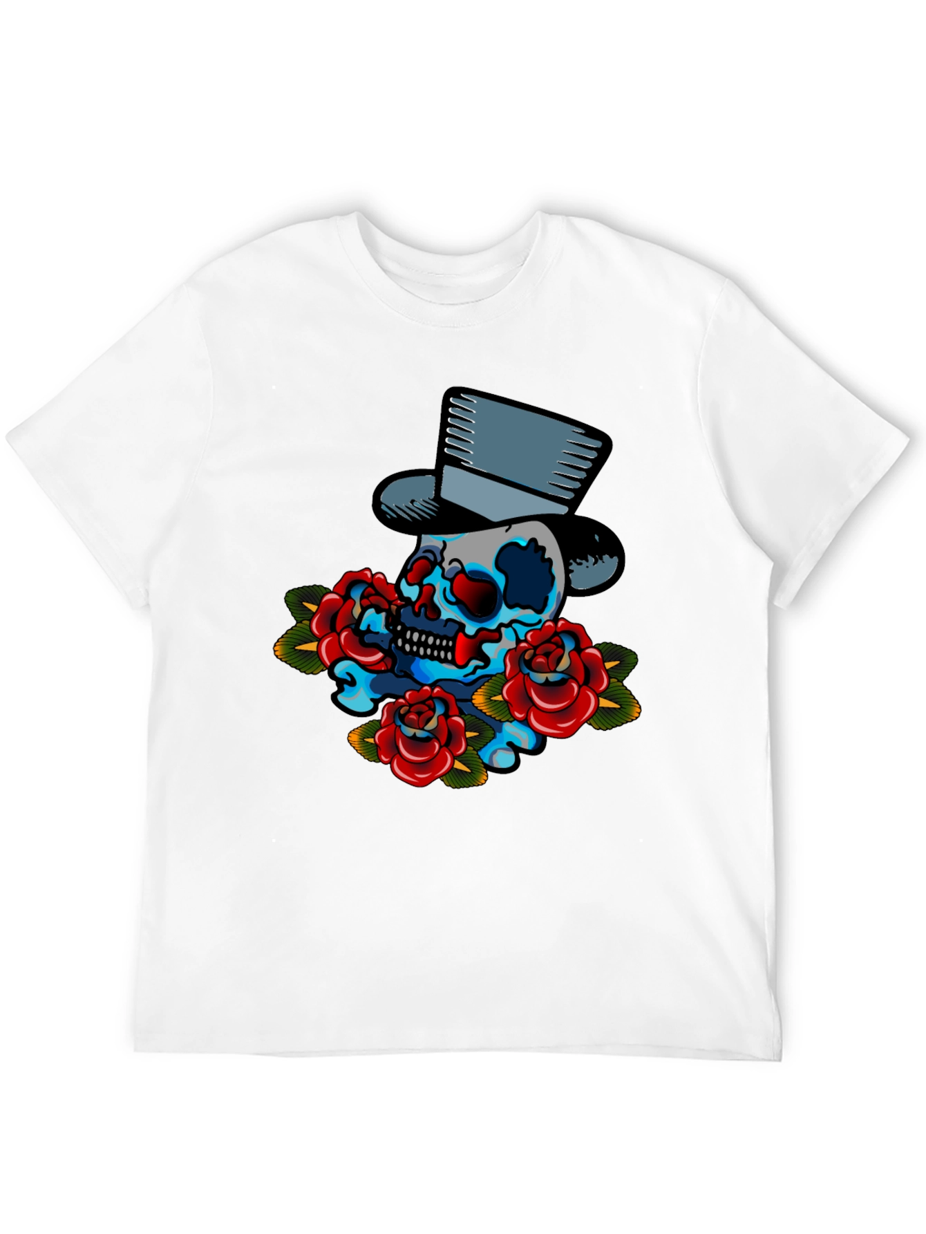 Skull & Roses Graphic T-Shirt