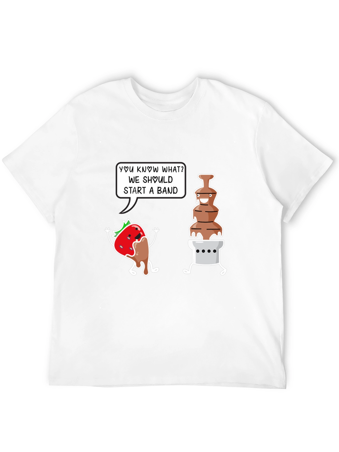 Chocolate Band T-Shirt - Funny Dessert Pun Tee