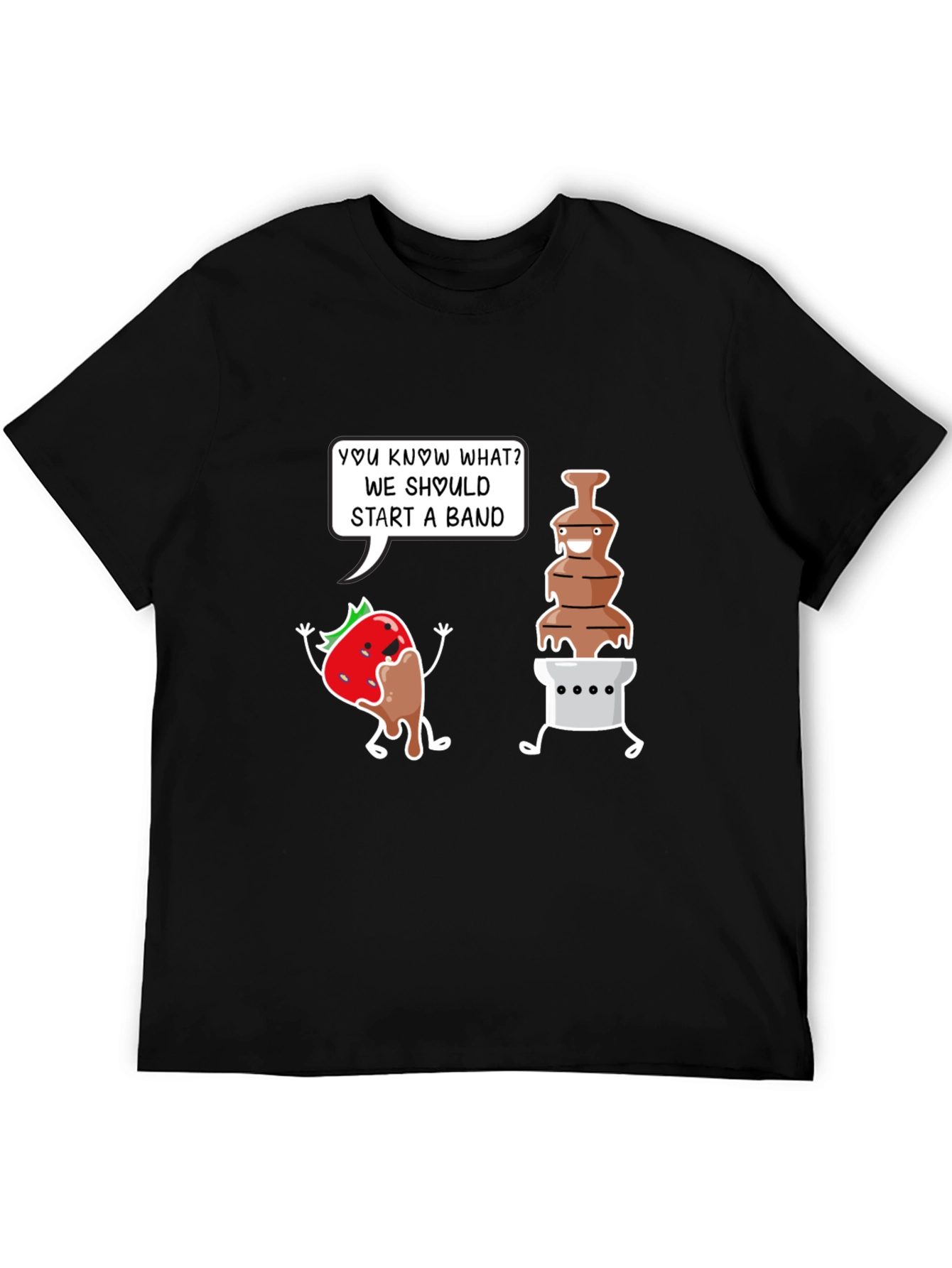 Chocolate Band T-Shirt - Funny Dessert Pun Tee