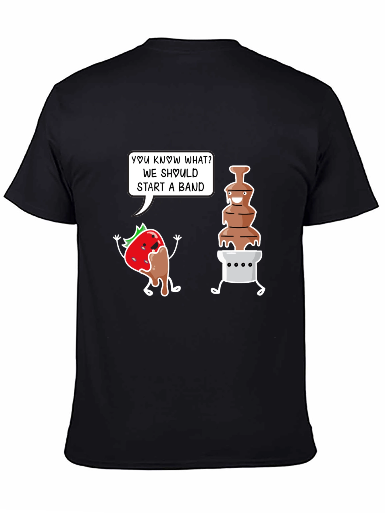 Chocolate Band T-Shirt - Funny Dessert Pun Tee