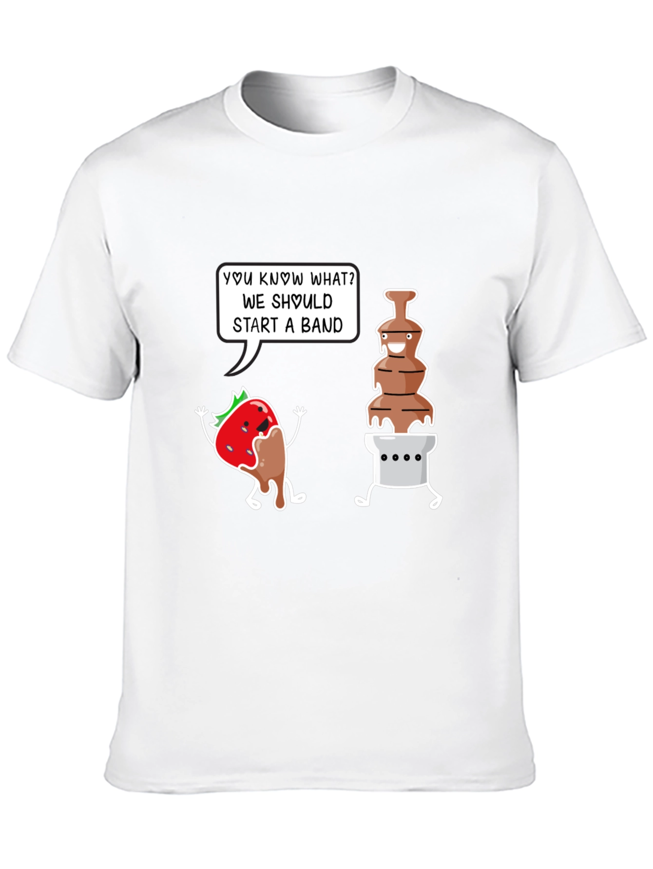 Chocolate Band T-Shirt - Funny Dessert Pun Tee