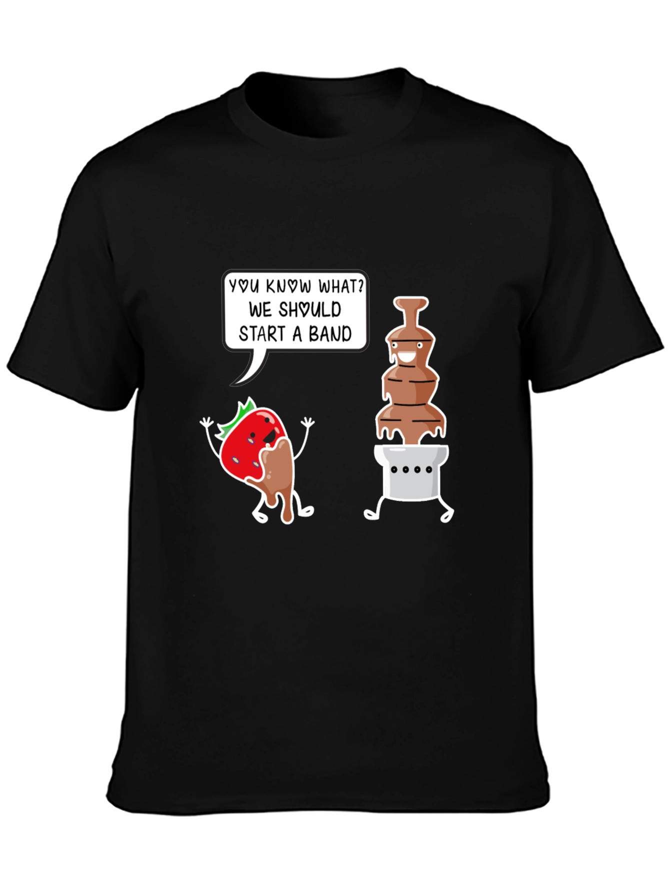 Chocolate Band T-Shirt - Funny Dessert Pun Tee