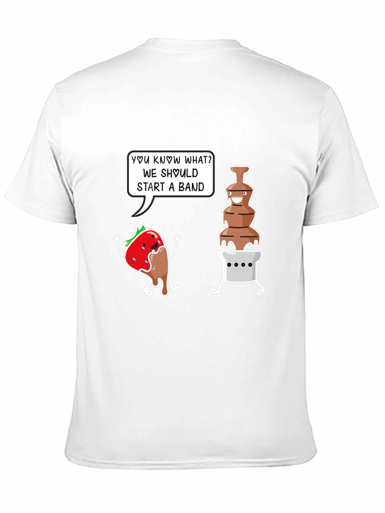 Chocolate Band T-Shirt - Funny Dessert Pun Tee