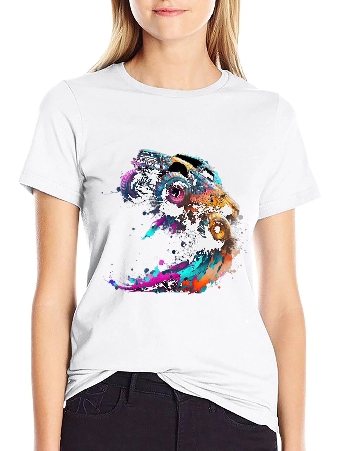 Monster Truck Splash Graphic Tee