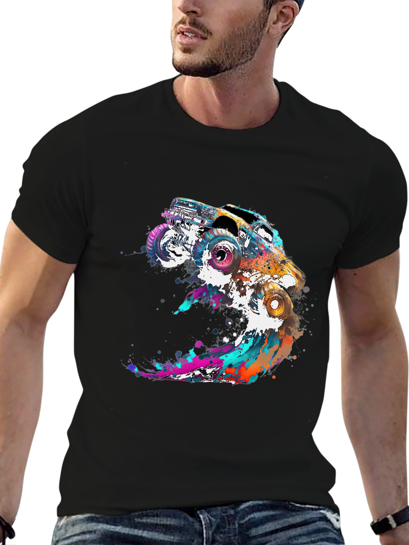 Monster Truck Splash Graphic Tee