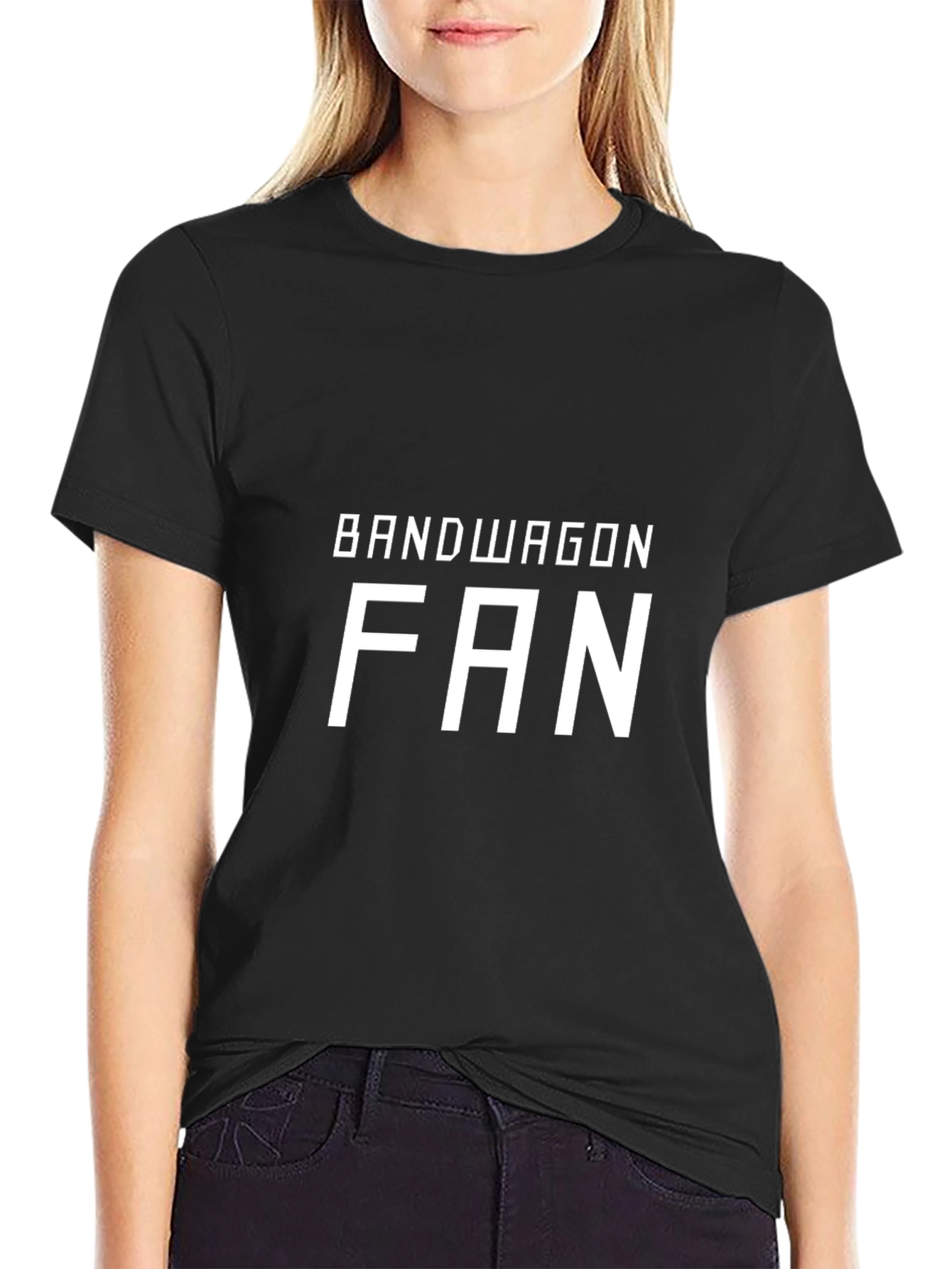 Bandwagon Fan Black T-Shirt - Casual Tee