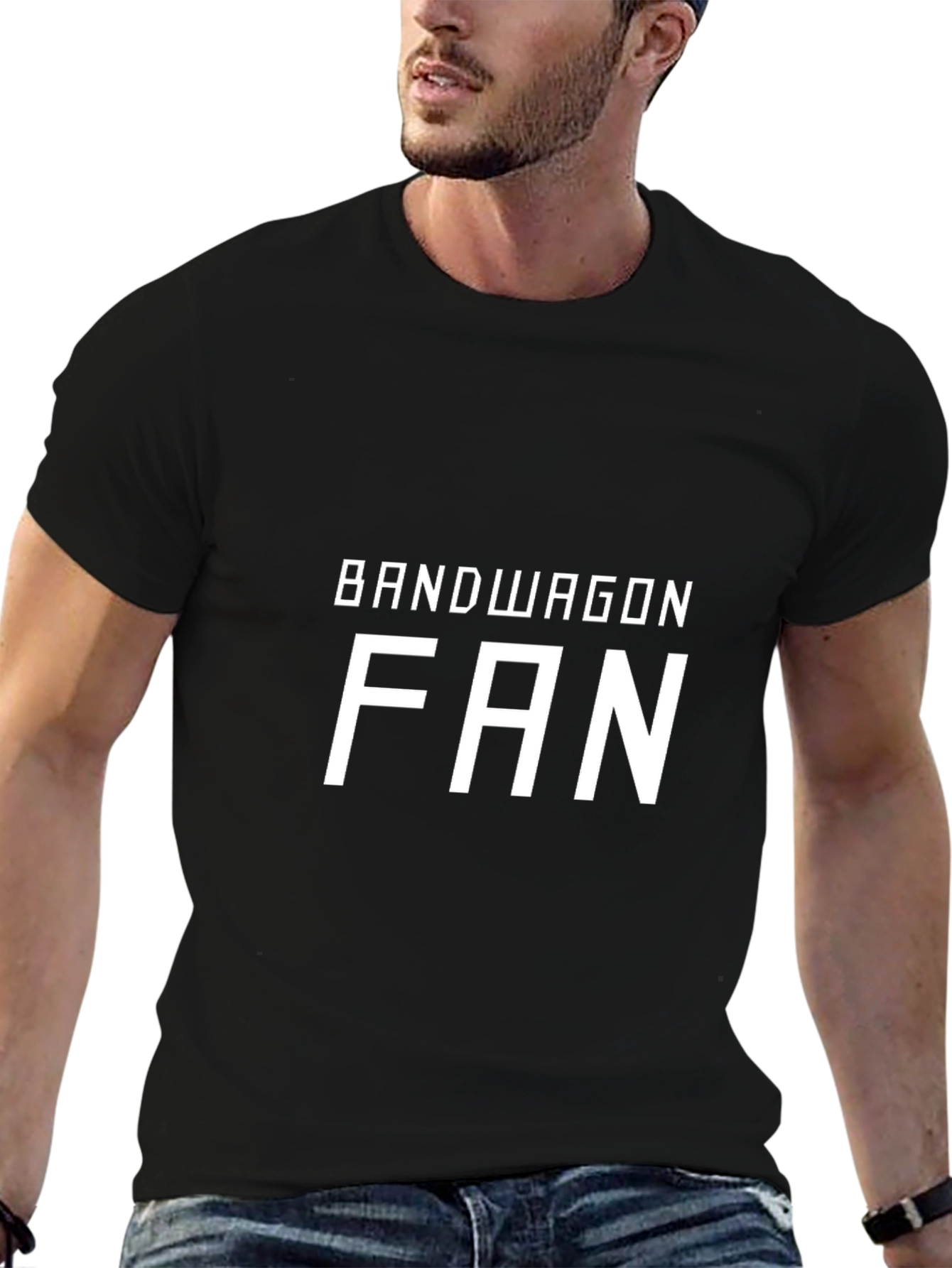 Bandwagon Fan Black T-Shirt - Casual Tee