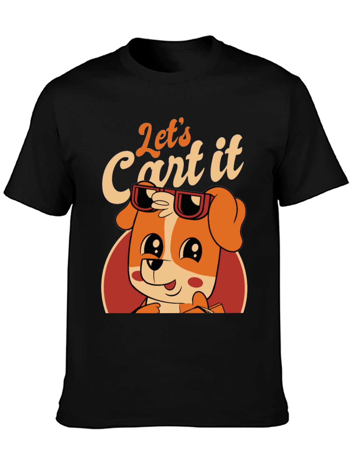 Lets Cart It! Dog Graphic Tee