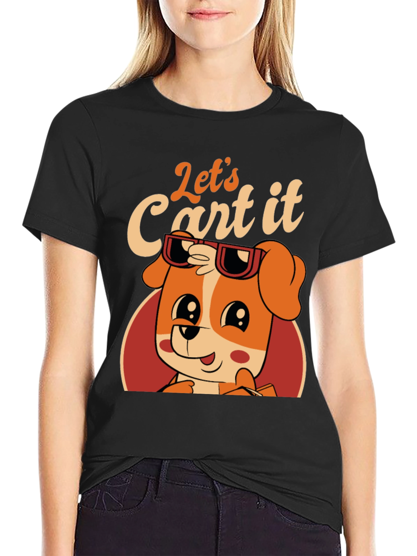 Lets Cart It! Dog Graphic Tee