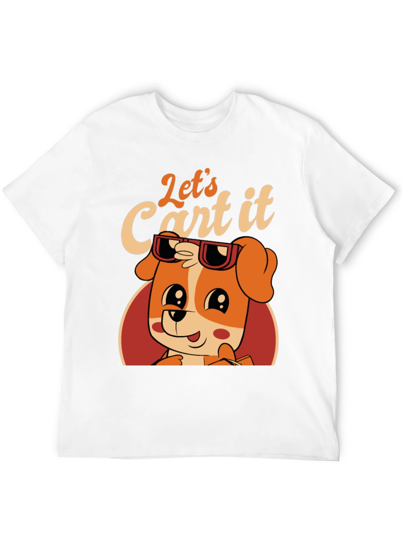 Lets Cart It! Dog Graphic Tee