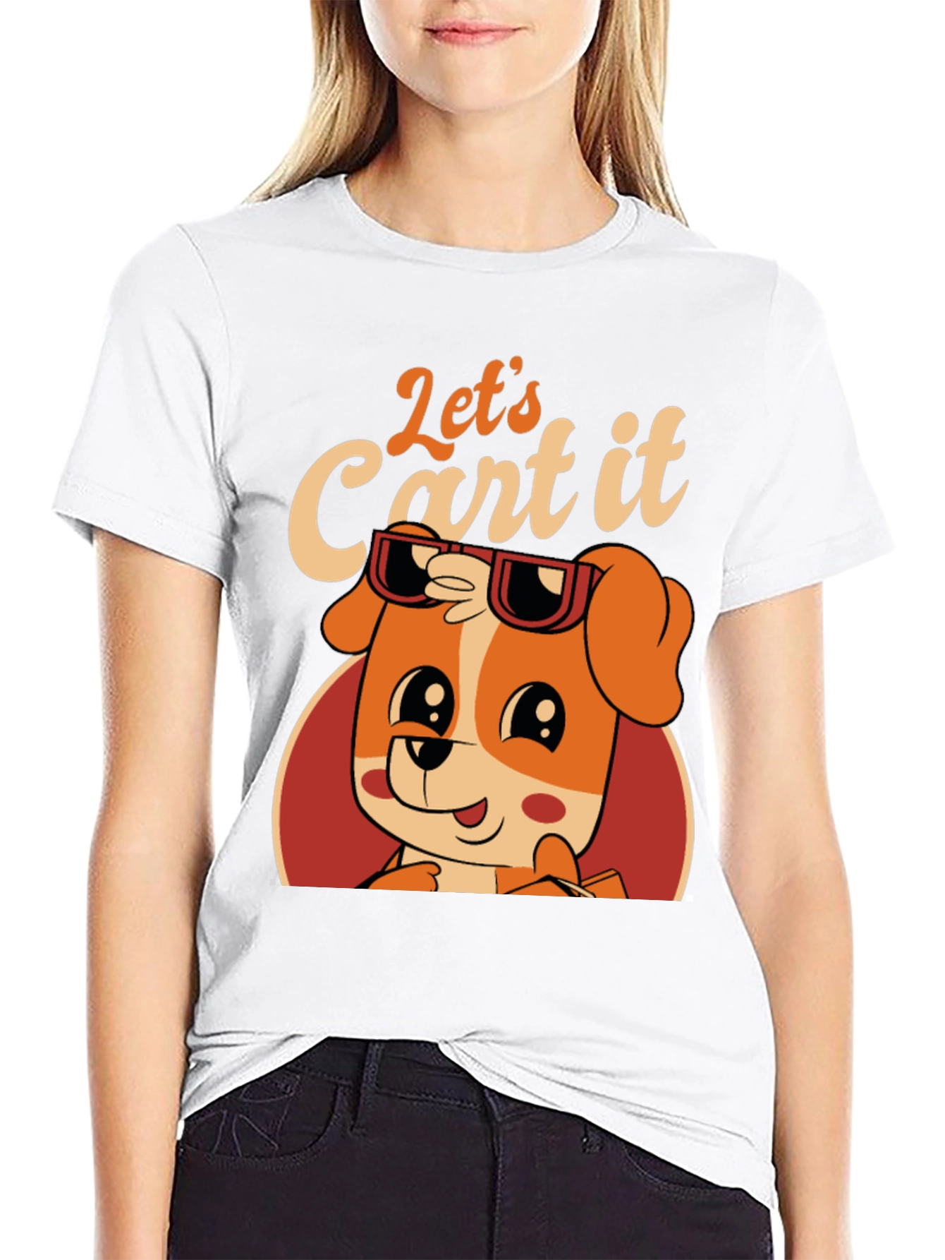 Lets Cart It! Dog Graphic Tee