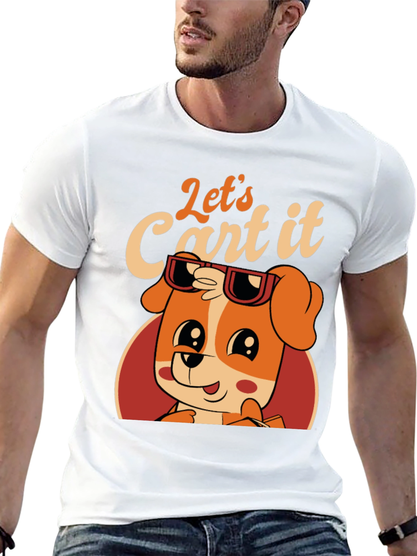 Lets Cart It! Dog Graphic Tee