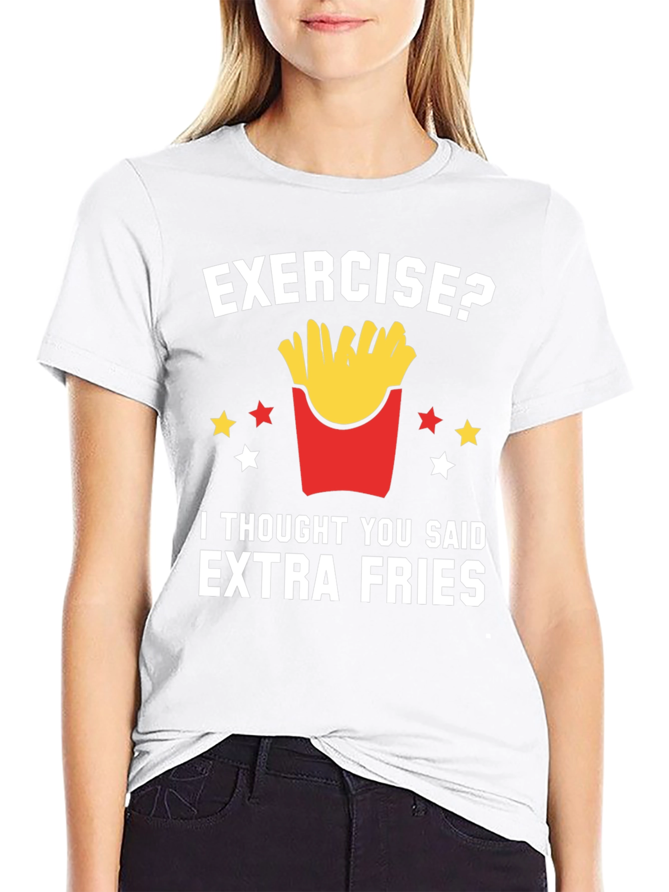 Funny Extra Fries T-Shirt - Foodie Tee