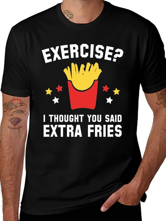 Funny Extra Fries T-Shirt - Foodie Tee
