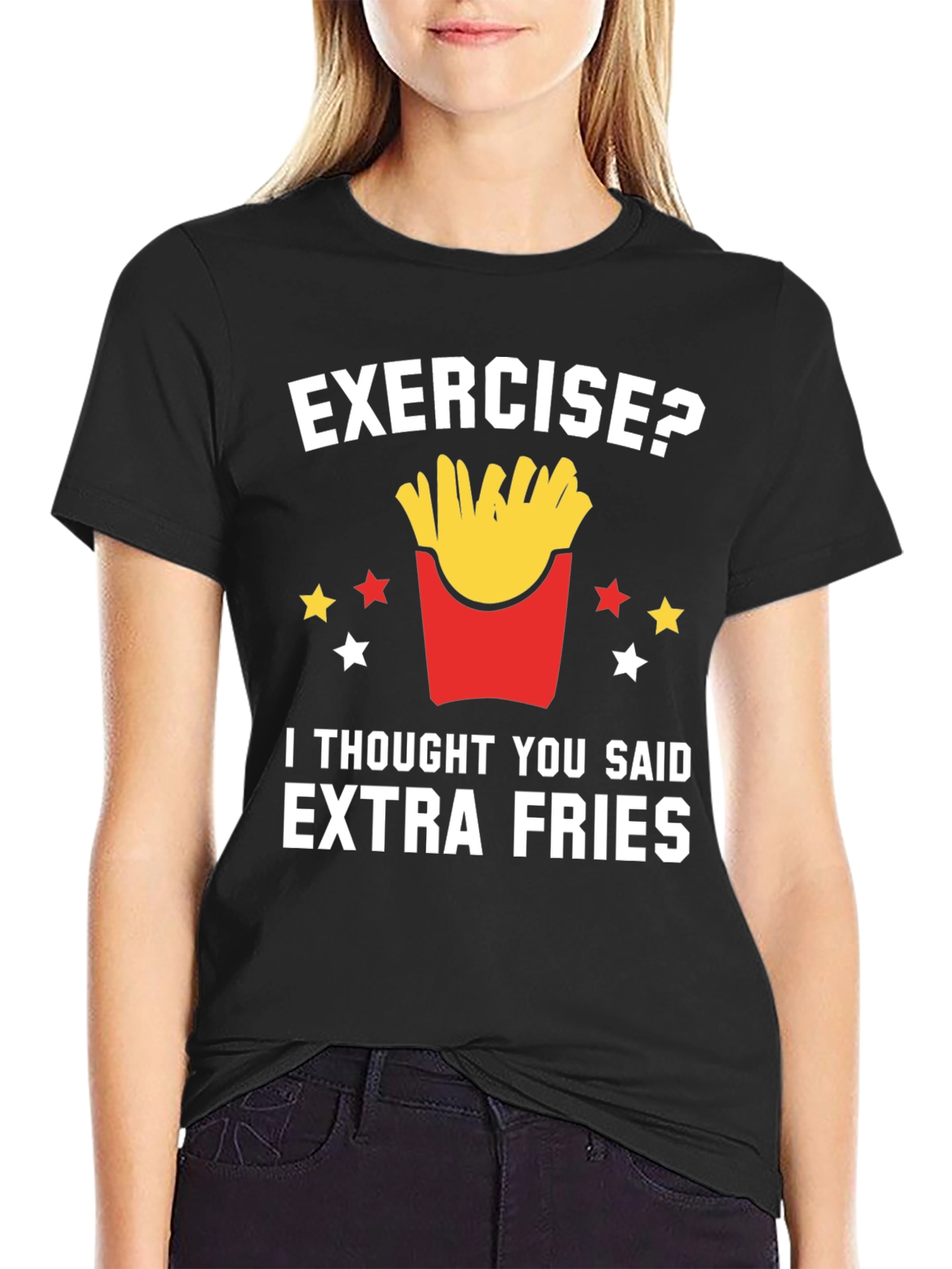 Funny Extra Fries T-Shirt - Foodie Tee
