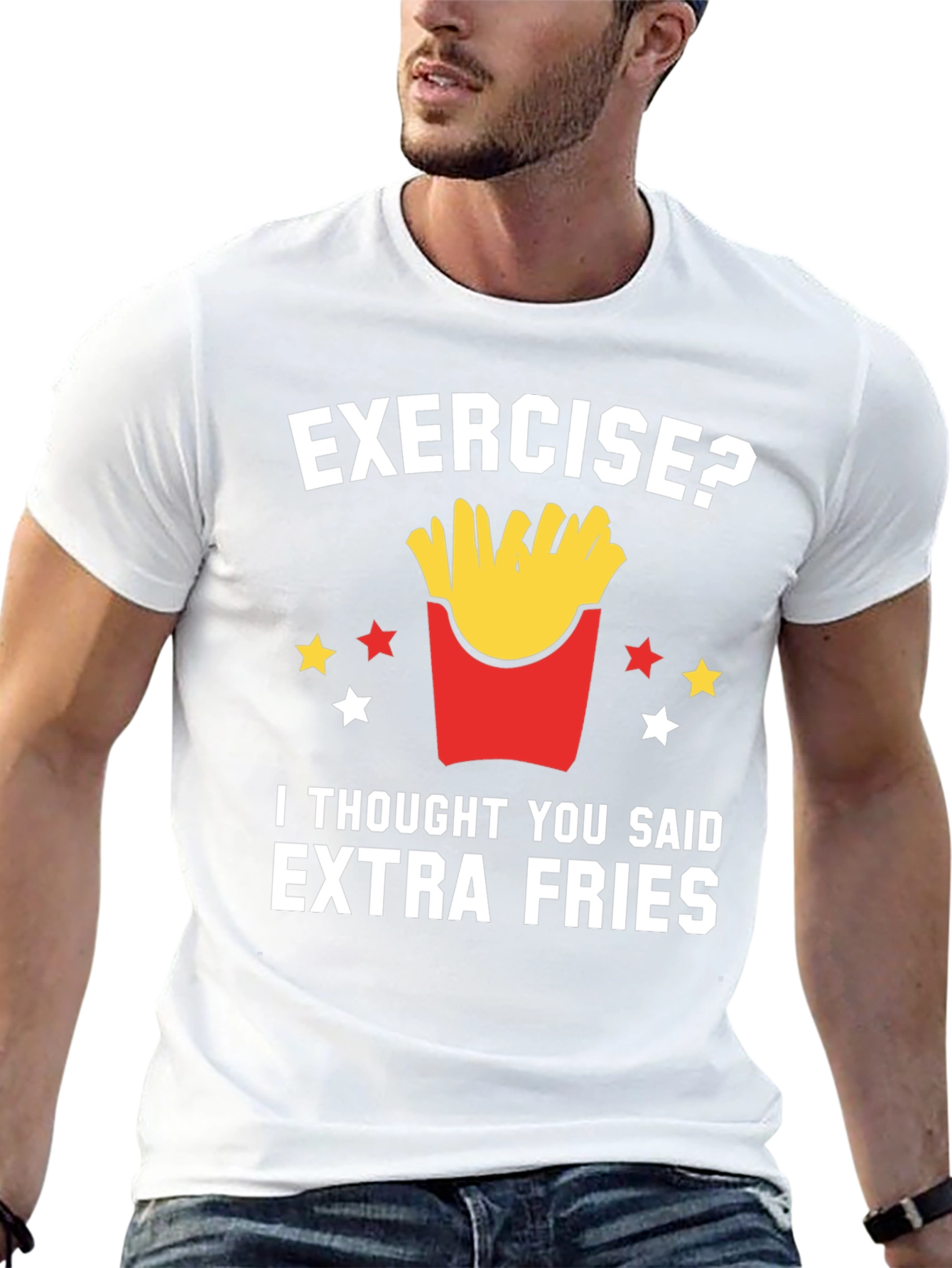 Funny Extra Fries T-Shirt - Foodie Tee