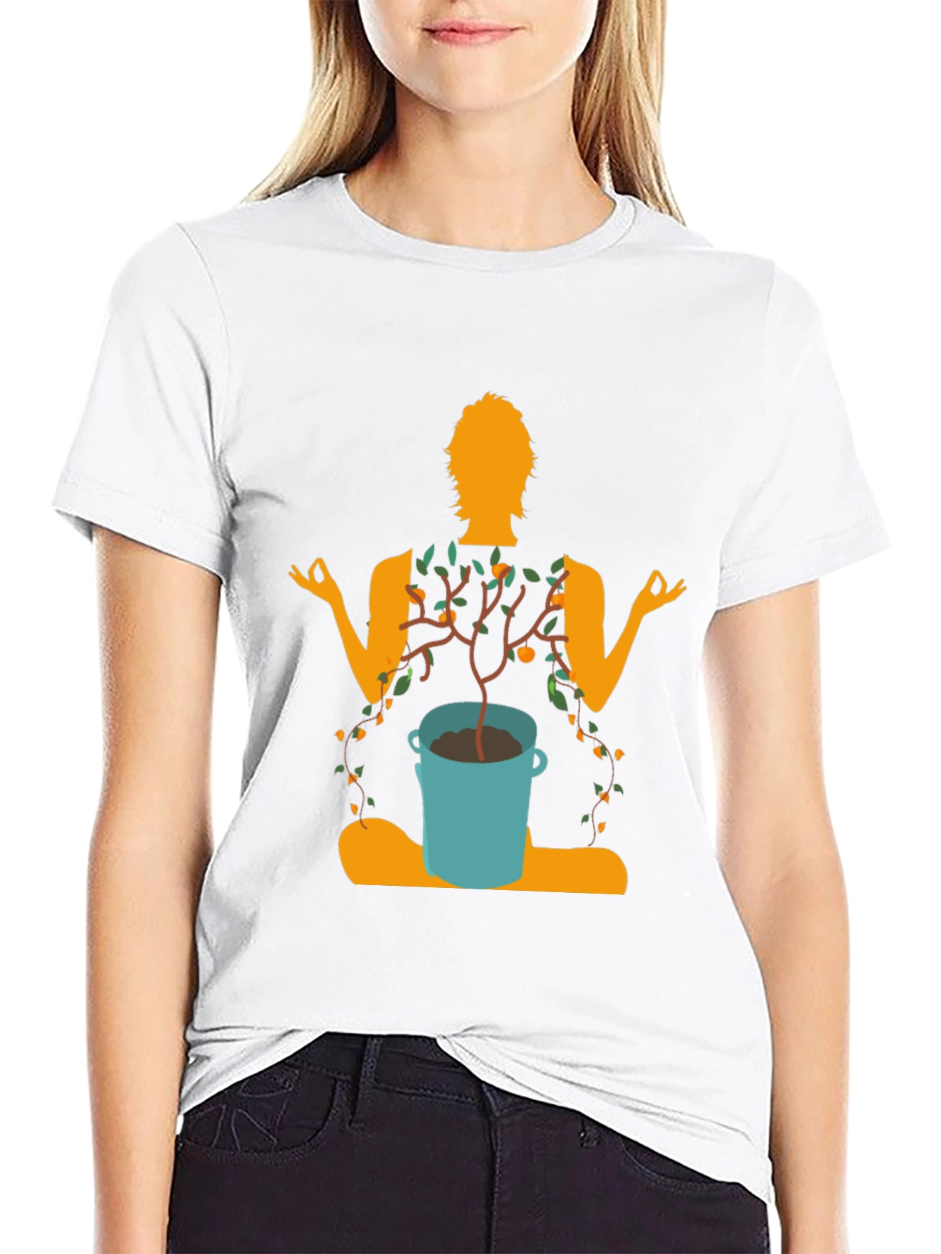 Zen Garden T-Shirt - Meditating Tree Graphic Tee