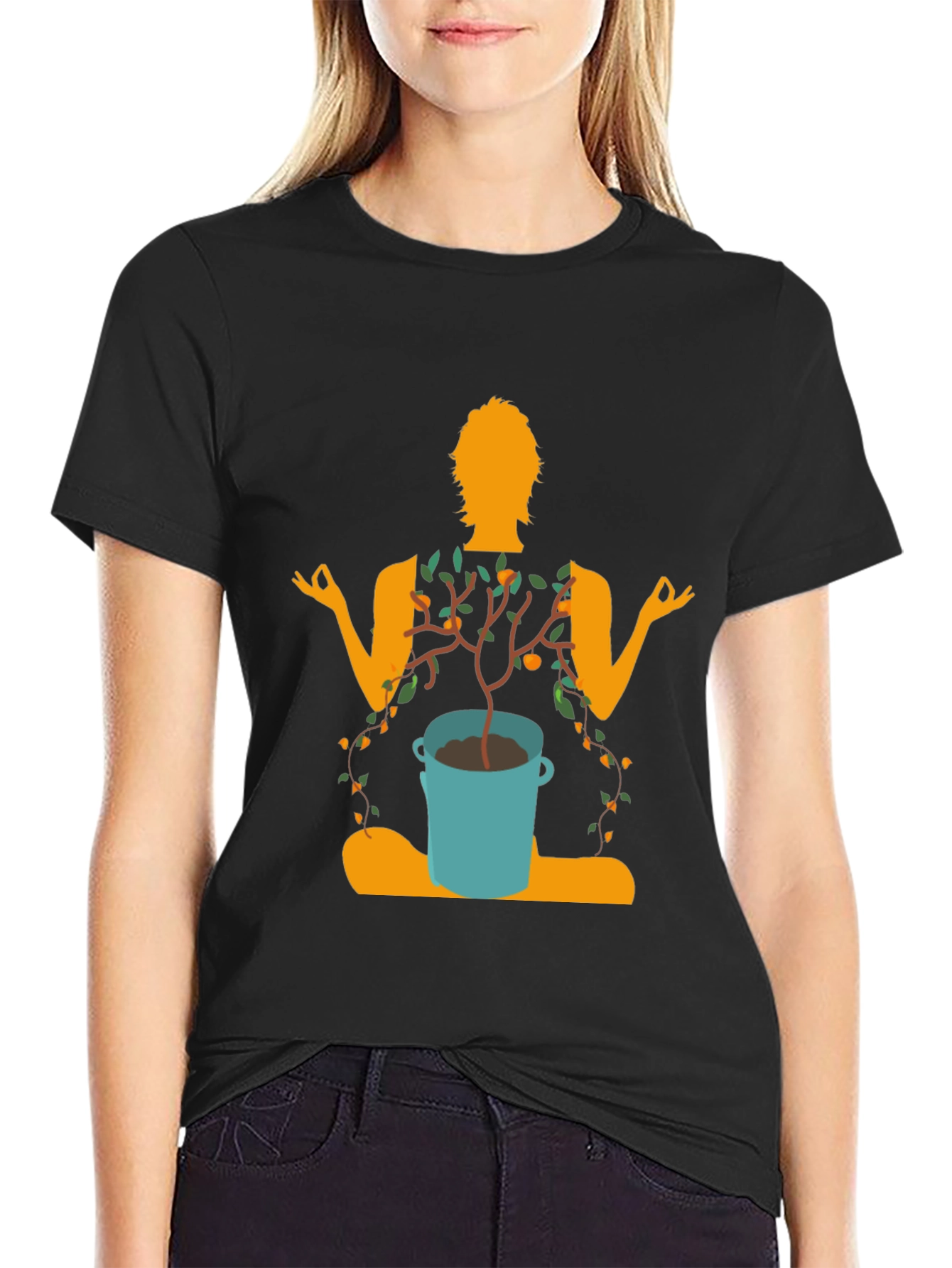 Zen Garden T-Shirt - Meditating Tree Graphic Tee