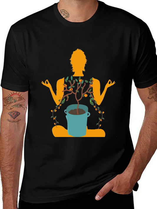 Zen Garden T-Shirt - Meditating Tree Graphic Tee