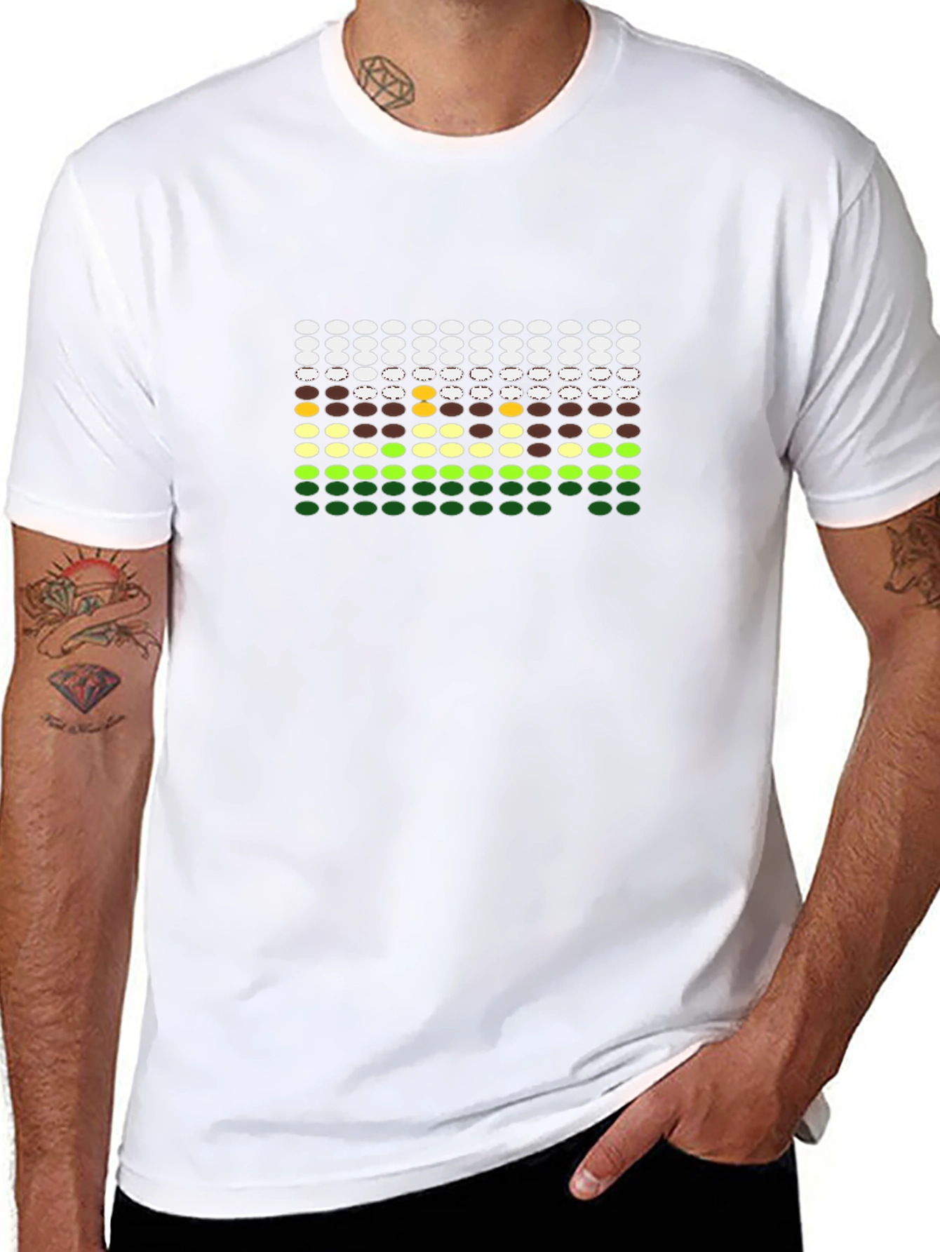Retro LED Equalizer T-Shirt - Black
