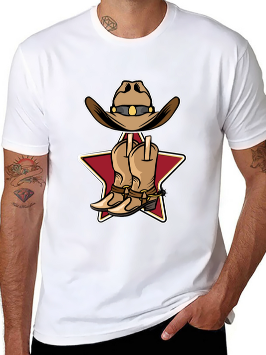 Cowboy Boots and Hat Graphic Tee