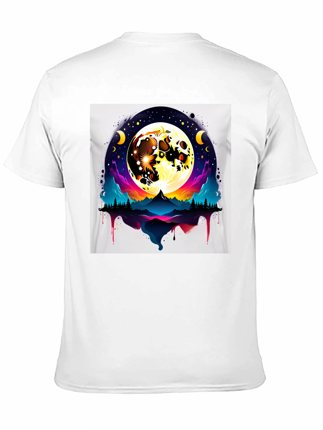 Moonlit Mountain T-Shirt - Artistic Graphic Tee