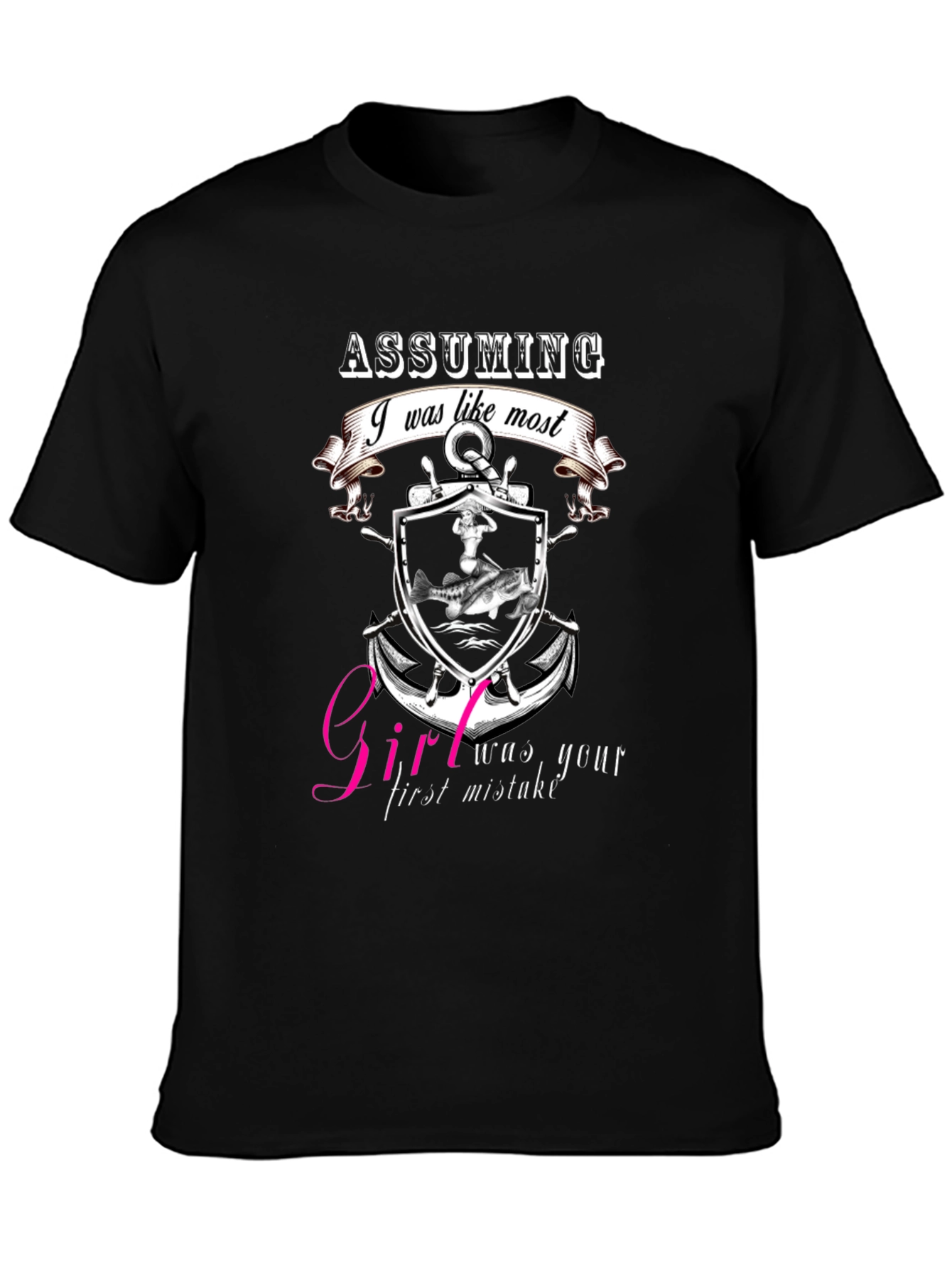 Assuming I Was Like Most Black Graphic Tee
