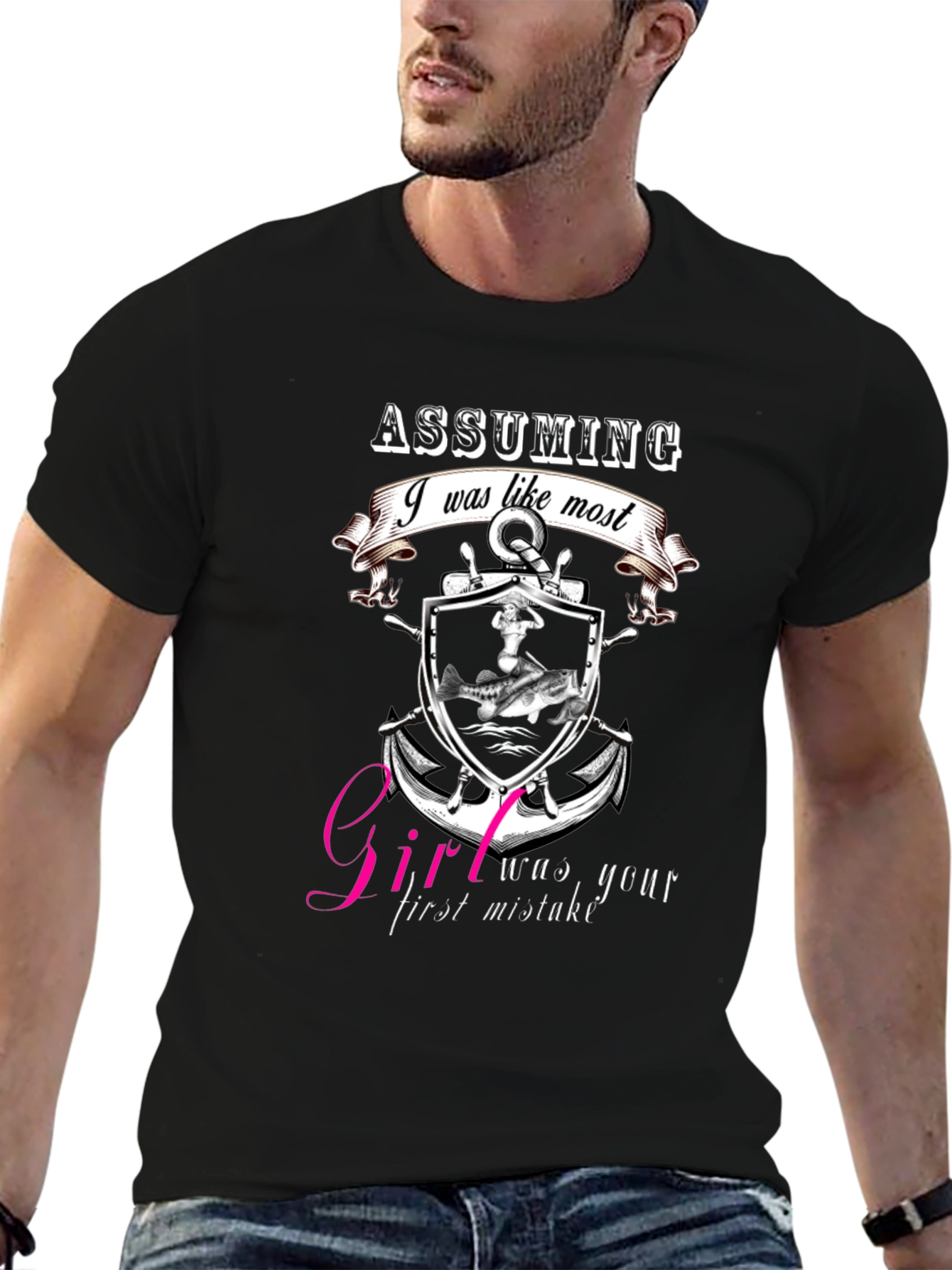Assuming I Was Like Most Black Graphic Tee