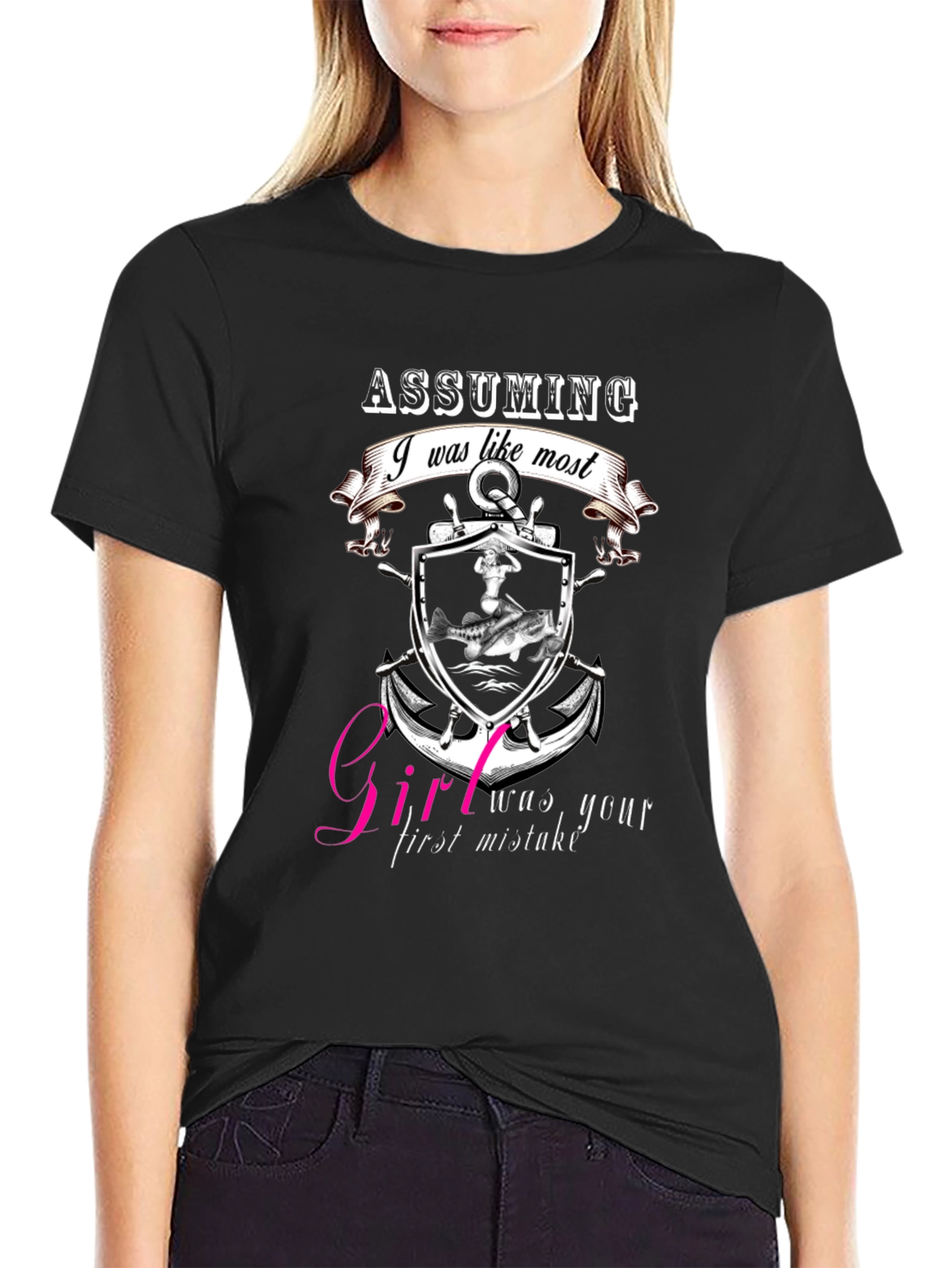 Assuming I Was Like Most Black Graphic Tee