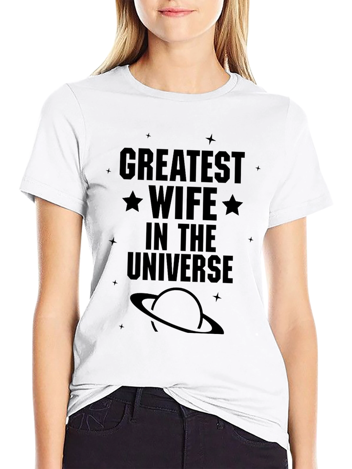 Greatest Wife in the Universe Black T-Shirt