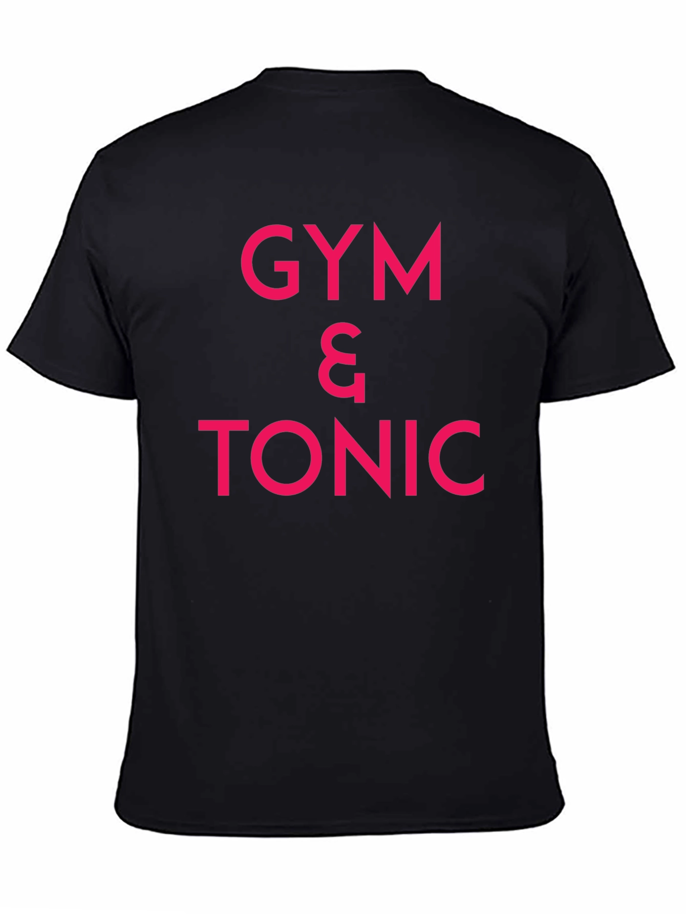 Gym & Tonic Graphic Tee - Black Cotton T-Shirt