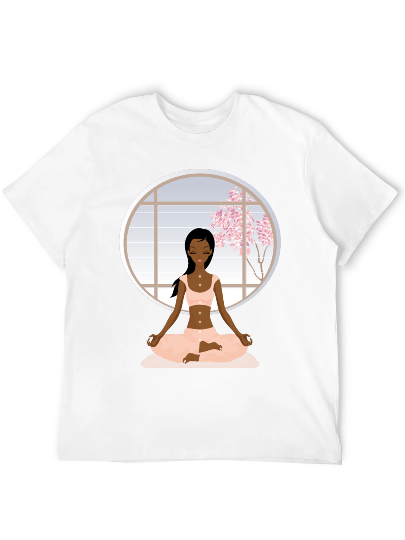 Yoga Meditation T-Shirt - Black Cotton Tee