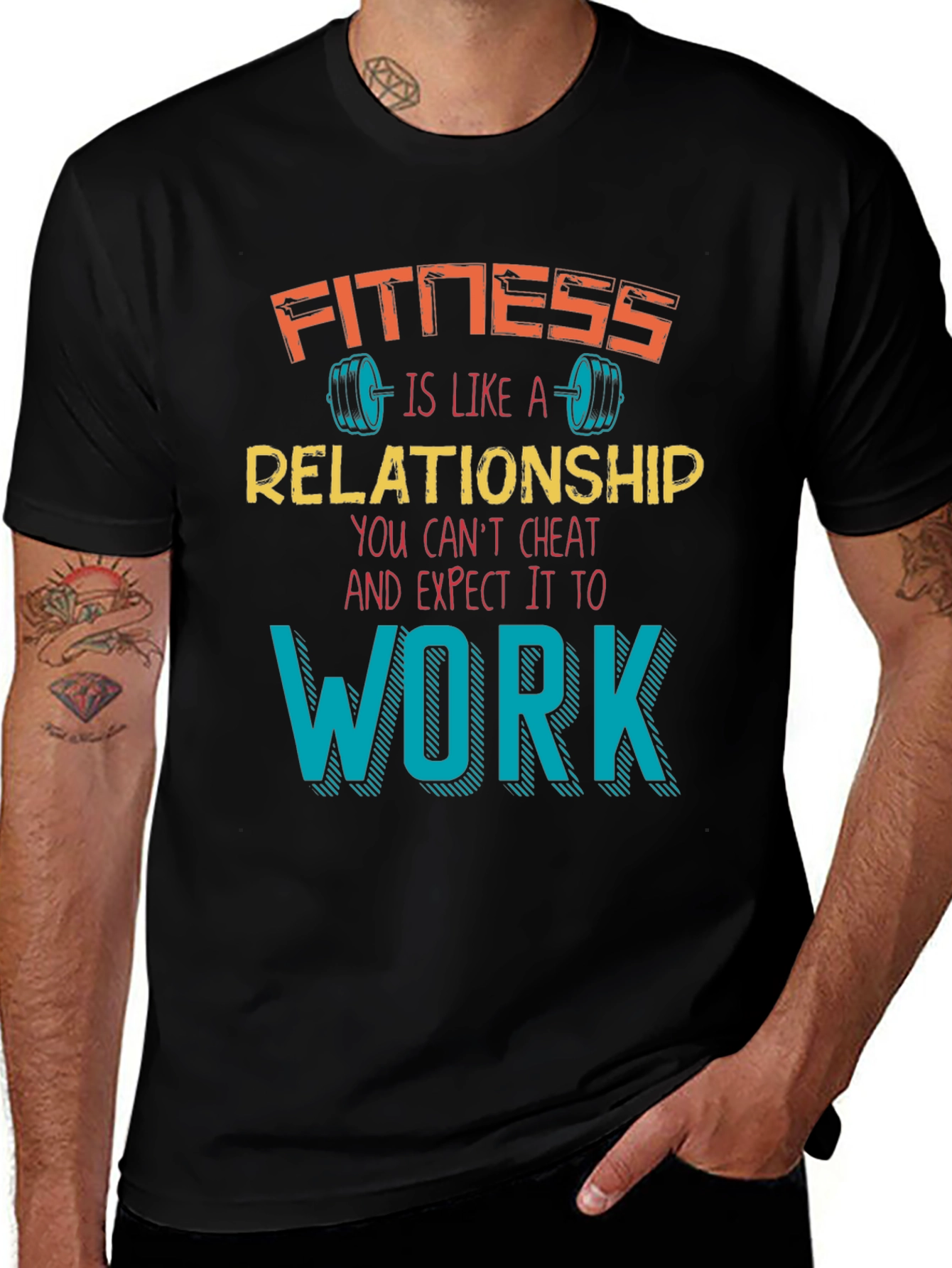 Fitness Relationship Graphic Tee