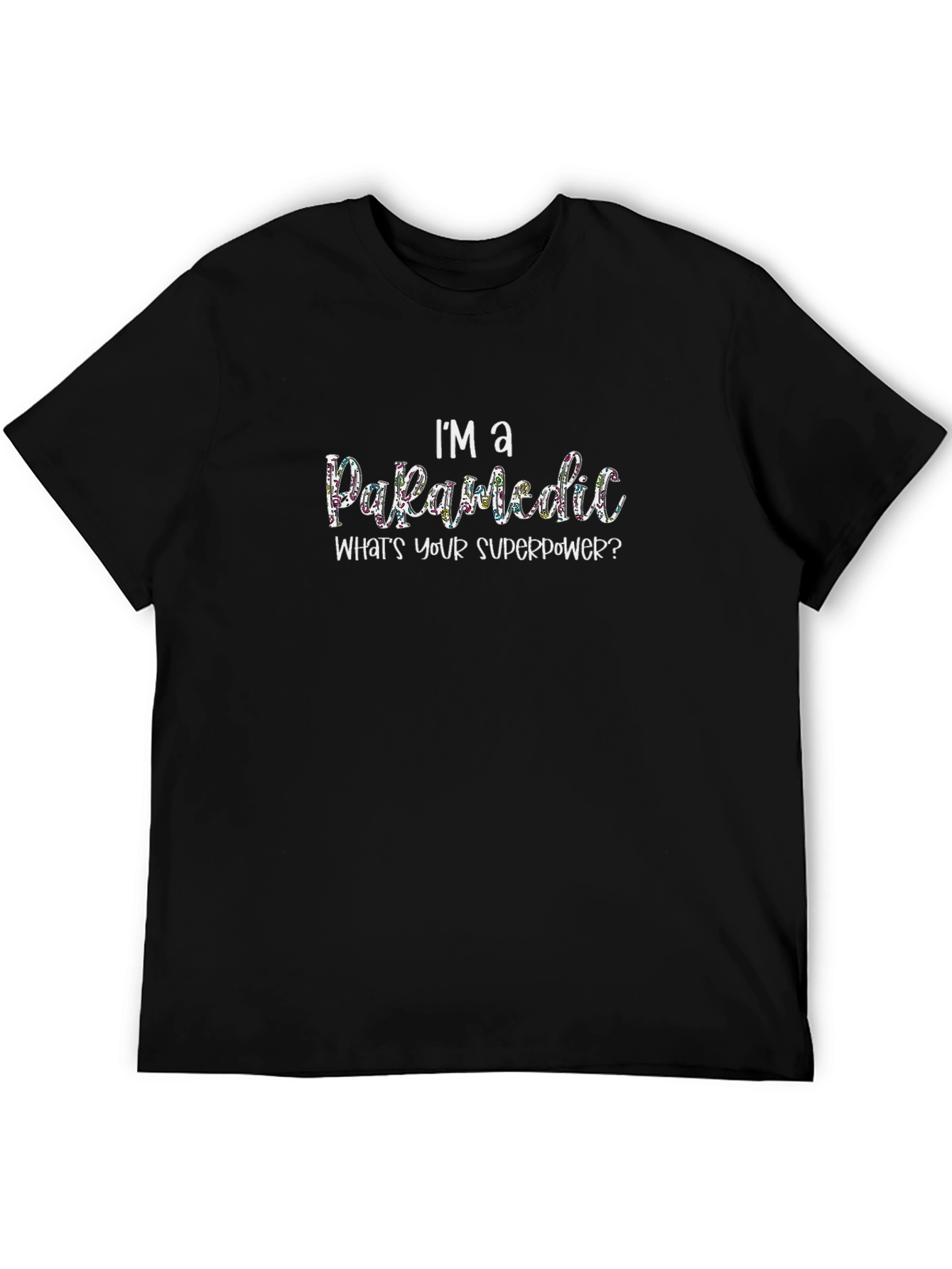 Paramedic Superpower Graphic Tee - Black