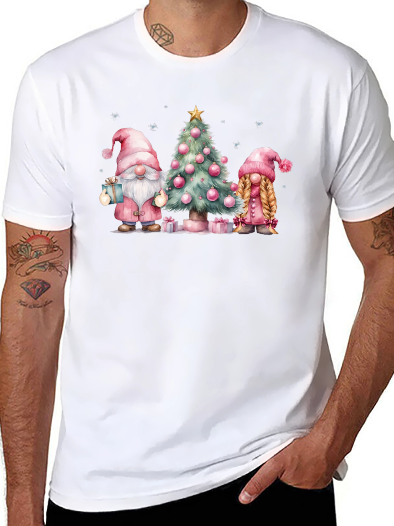 Festive Gnomes Christmas T-Shirt