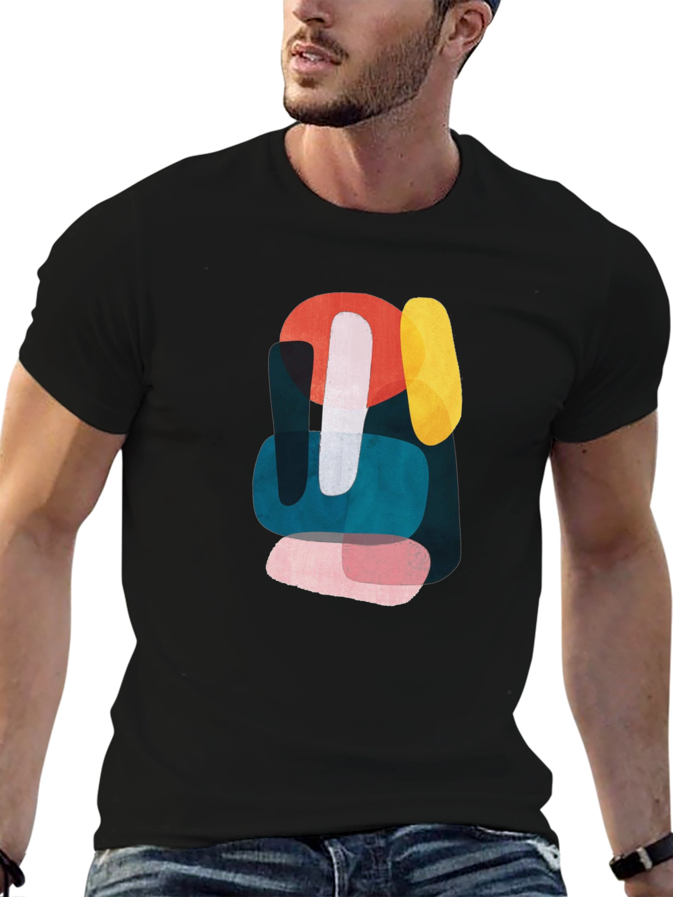 Abstract Shapes Graphic T-Shirt